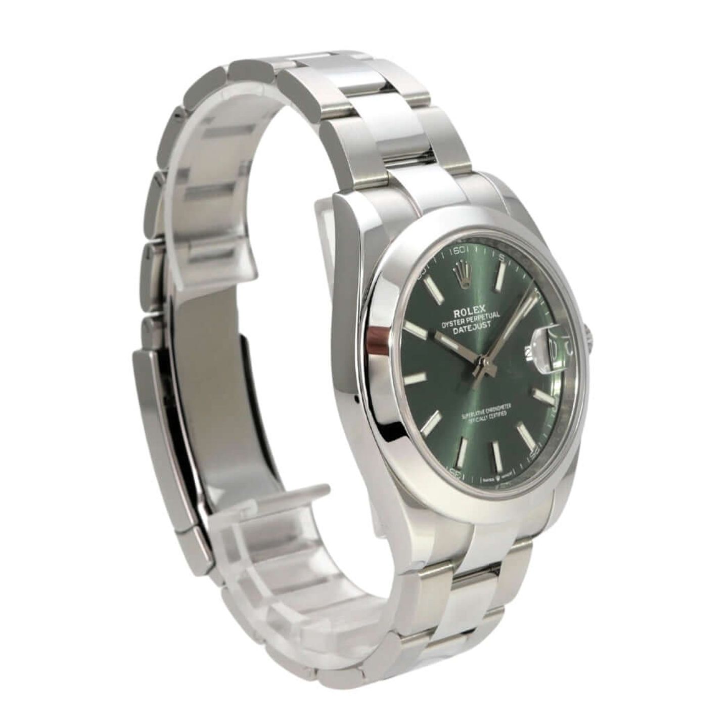 Rolex Datejust 41 126300 (2023) - Green dial 41 mm Steel case (4/8)