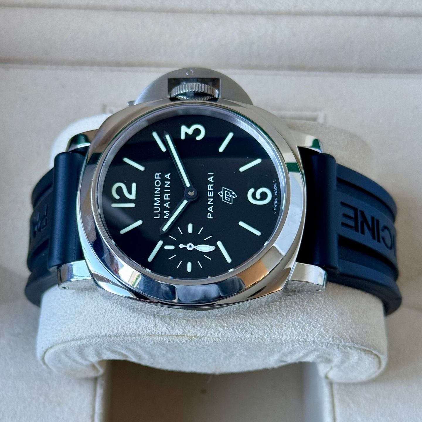 Panerai Luminor Marina PAM00005 (2011) - Zwart wijzerplaat 44mm Staal (5/7)