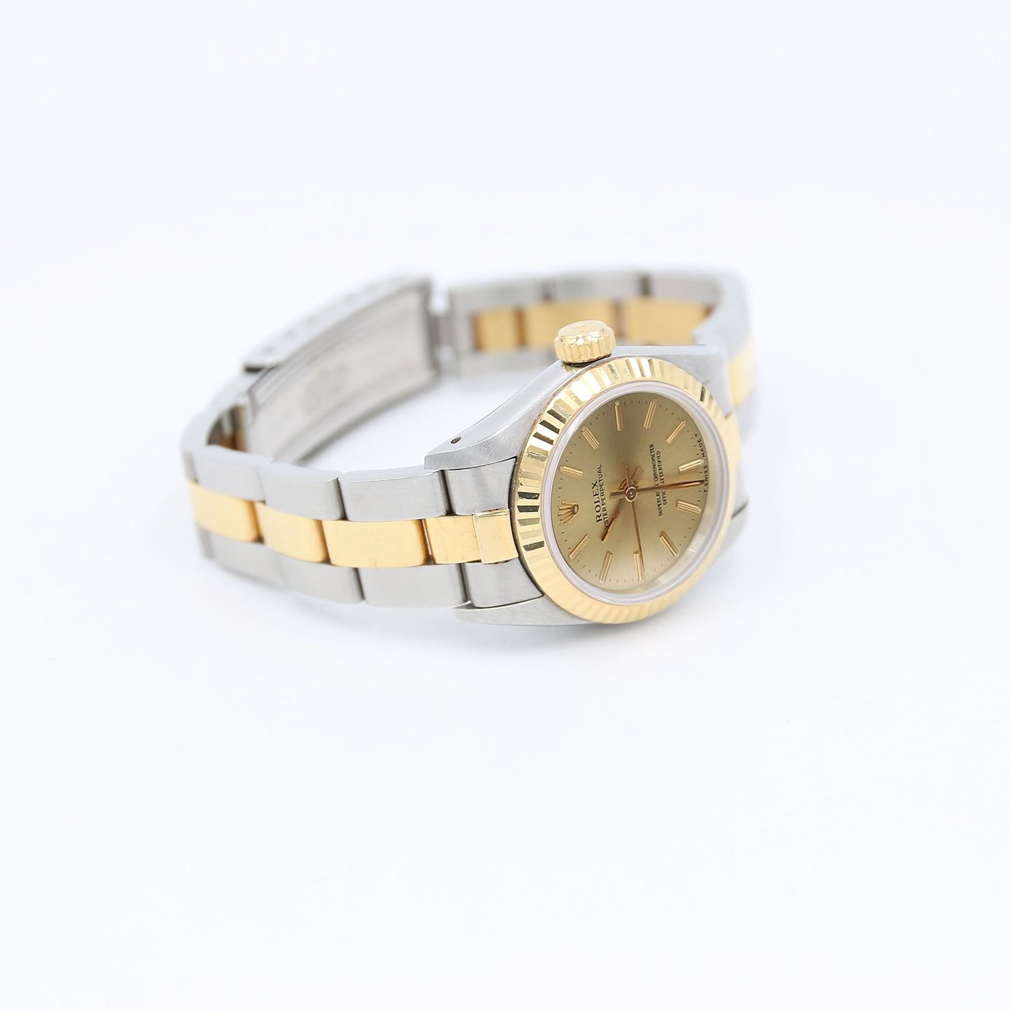 Rolex Oyster Perpetual 67193 (Unknown (random serial)) - 26 mm Gold/Steel case (3/6)