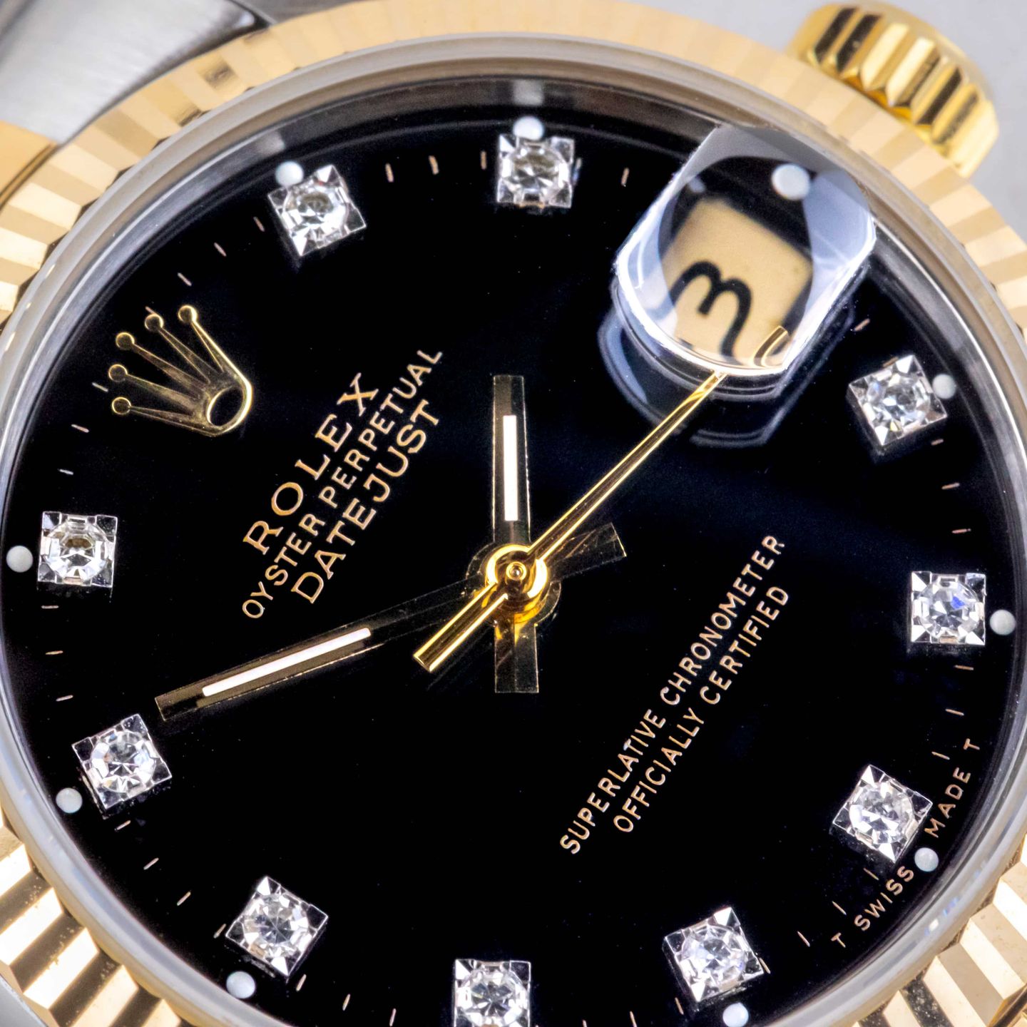 Rolex Datejust 31 68273 (1988) - Black dial 31 mm Gold/Steel case (2/8)