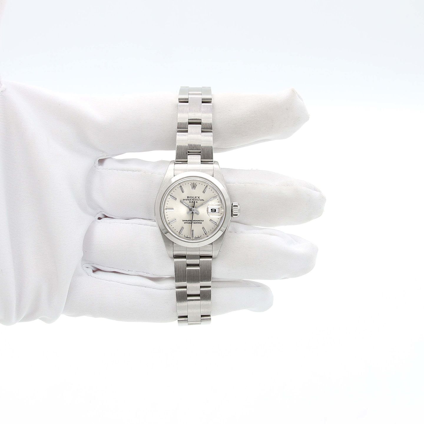 Rolex Oyster Perpetual Lady Date 69160 (1999) - 26mm Staal (2/5)