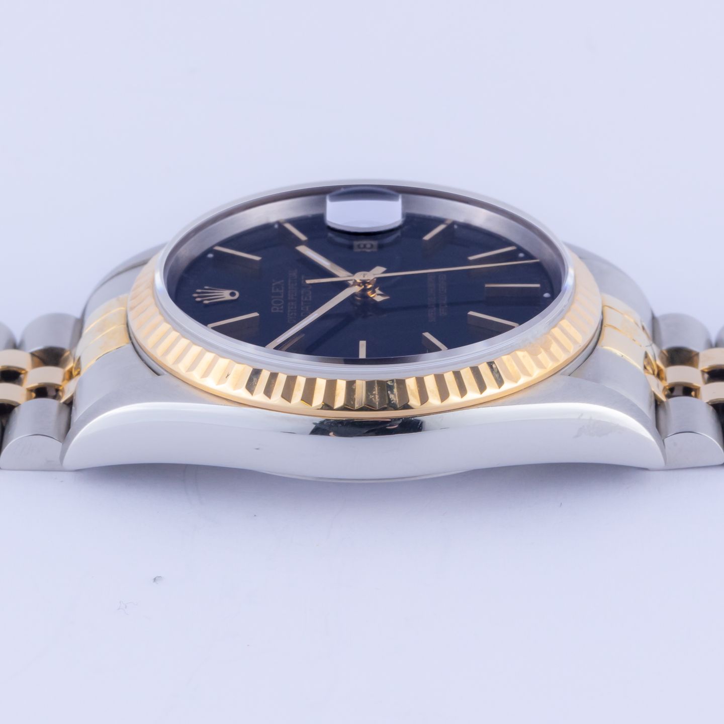 Rolex Datejust 36 16233 (1994) - Zwart wijzerplaat 36mm Goud/Staal (5/8)