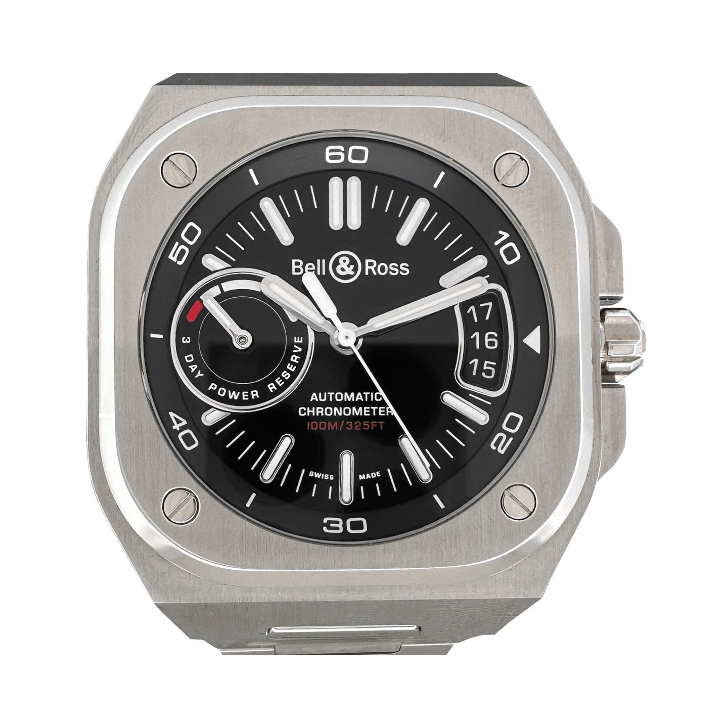 Bell & Ross Unknown BRX5R-BL-ST/SST (2024) - Zwart wijzerplaat 41mm Staal (1/7)