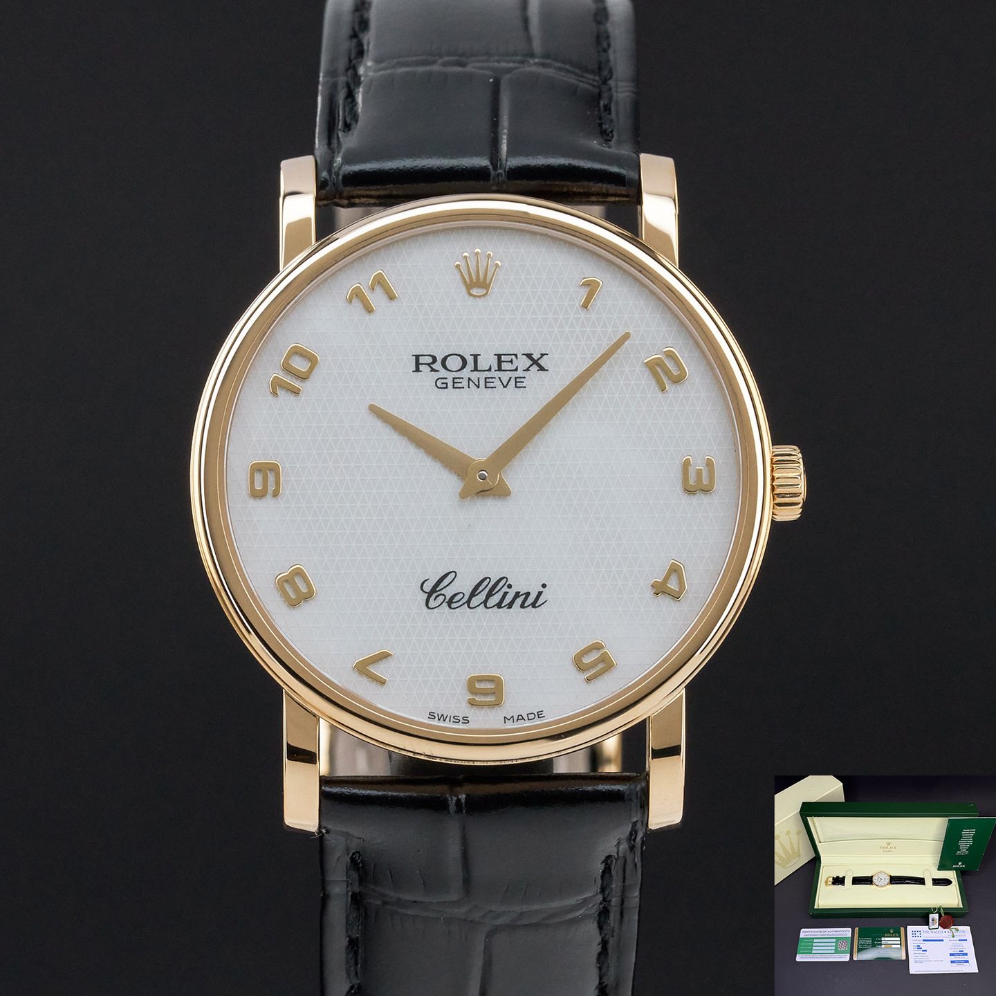 Rolex Cellini Time 5115 (Unknown (random serial)) - 32 mm Yellow Gold case (1/8)