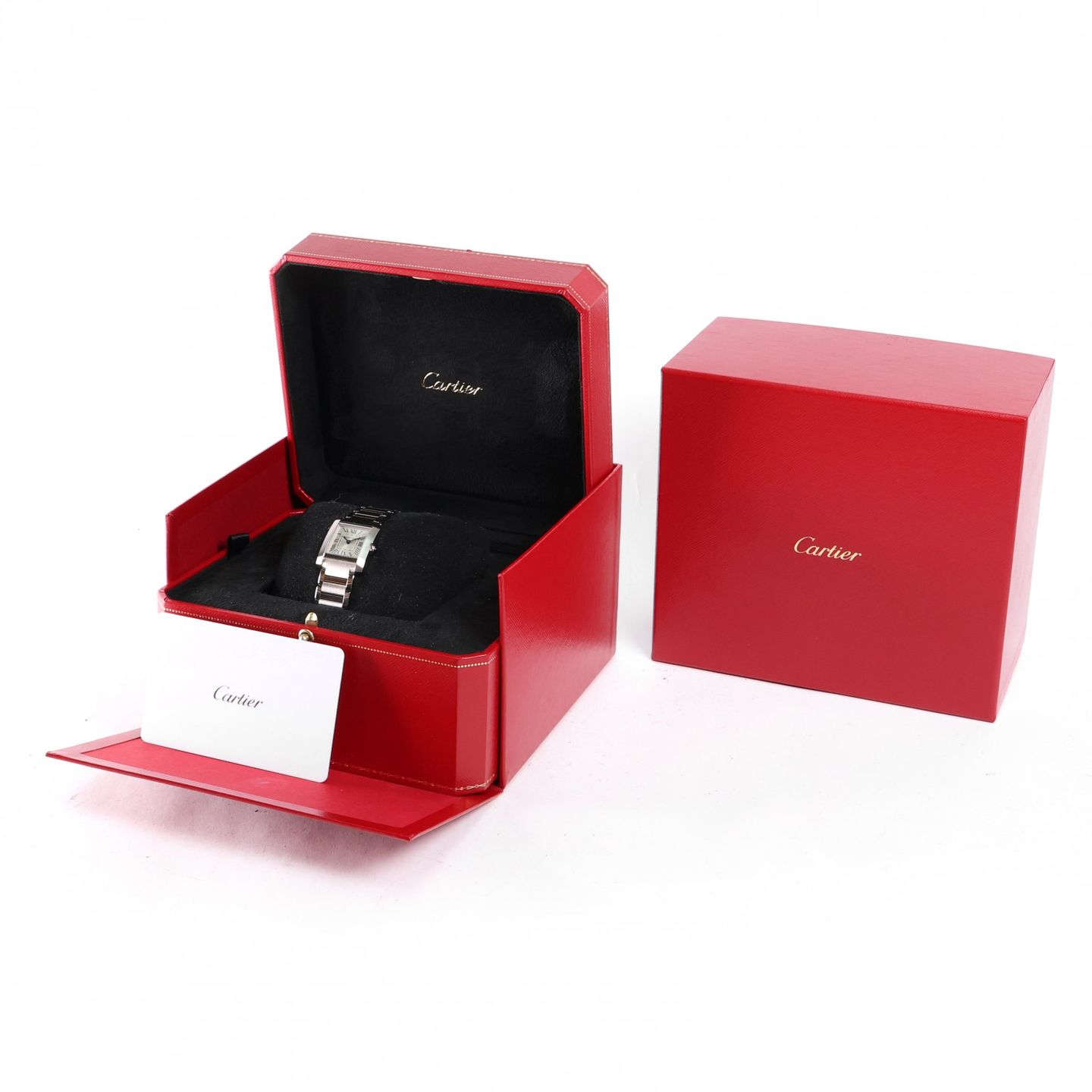 Cartier Tank Française WSTA0065 (2023) - Silver dial 21 mm Steel case (3/3)