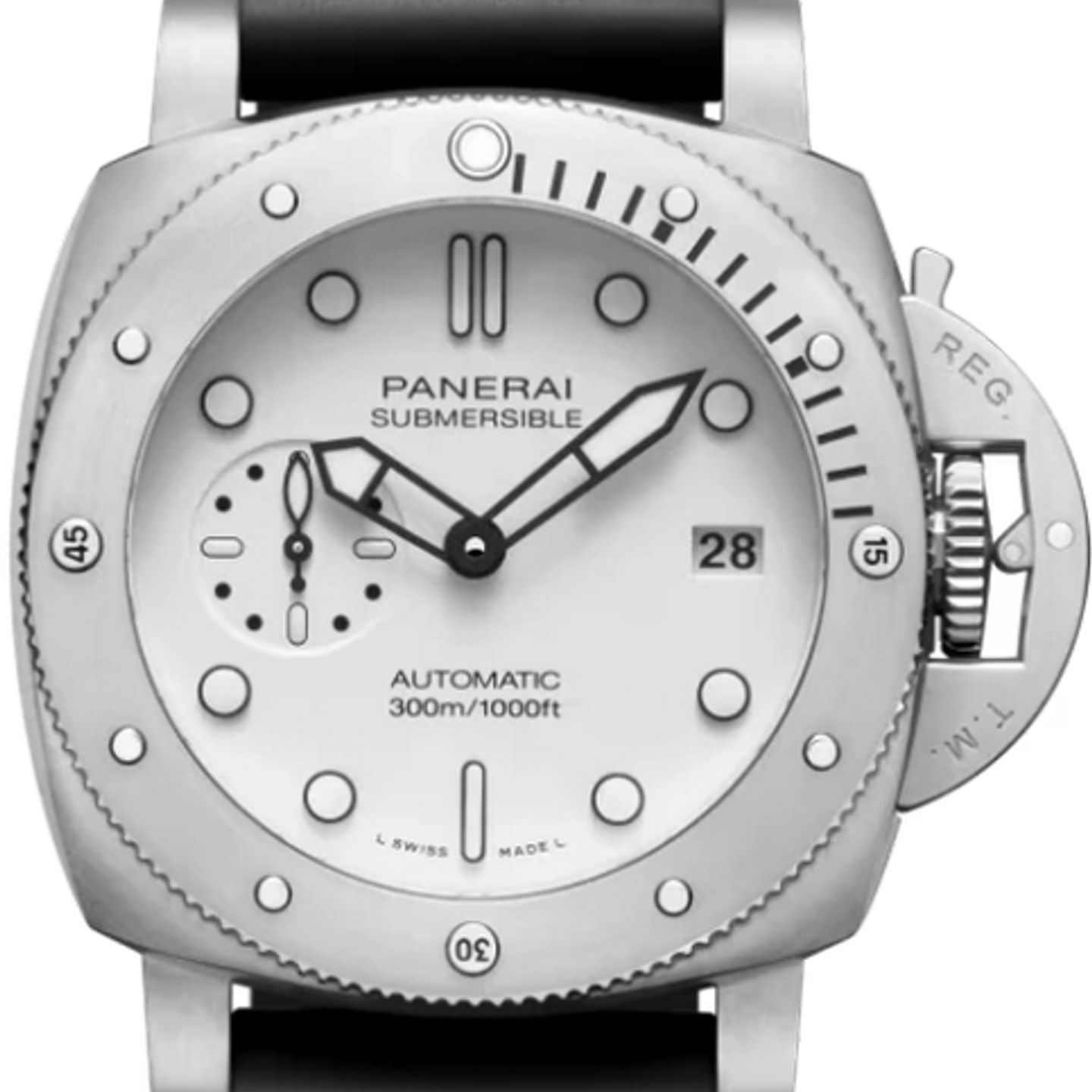 Panerai Submersible PAM01590 (2026) - Wit wijzerplaat 42mm Staal (1/1)