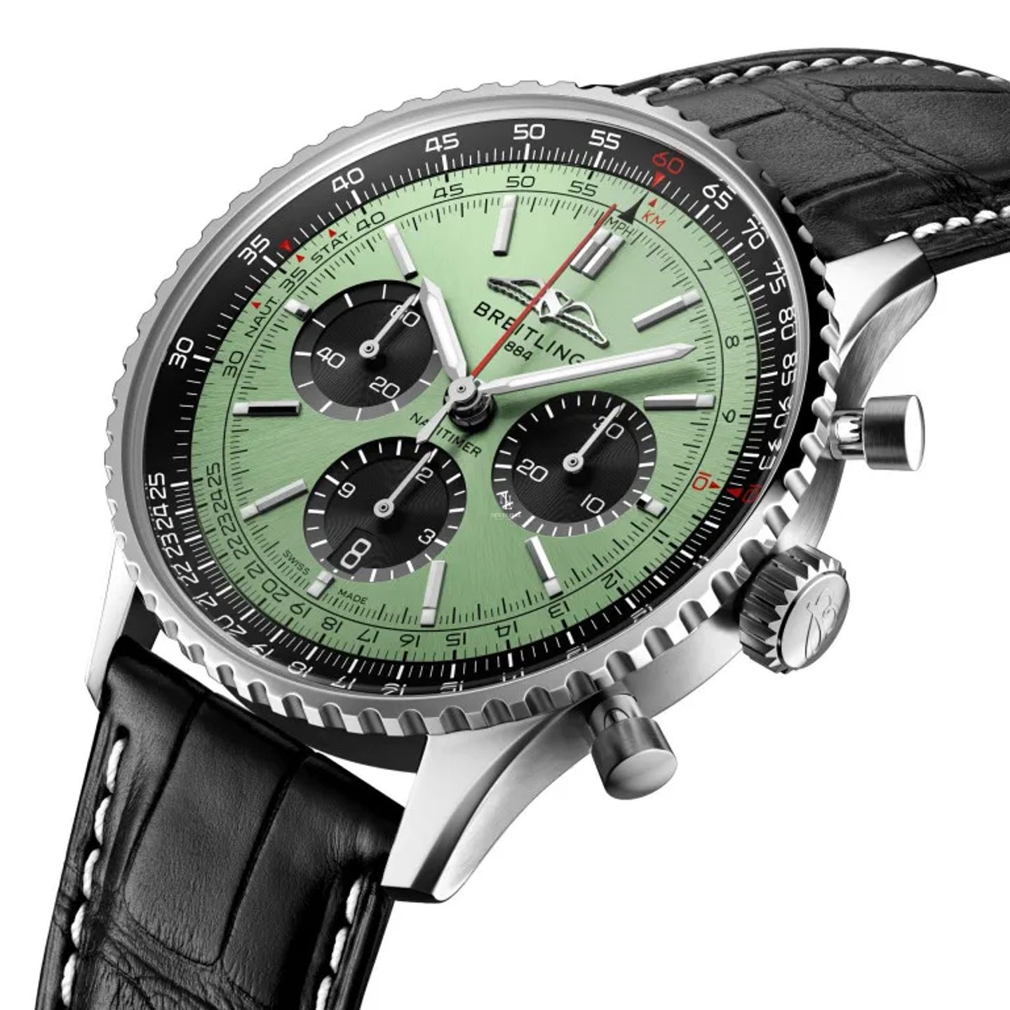 Breitling Navitimer 1 B01 Chronograph AB0138 (2026) - Zwart wijzerplaat 43mm Staal (3/6)