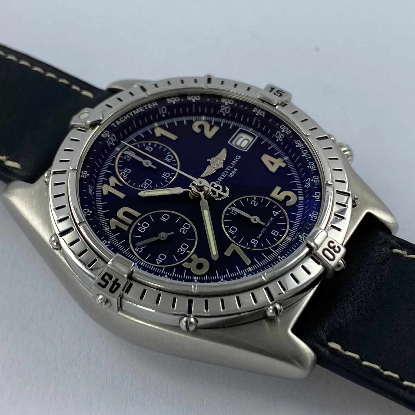 Breitling Chronomat 13050 (Unknown (random serial)) - Black dial Unknown Steel case (3/6)