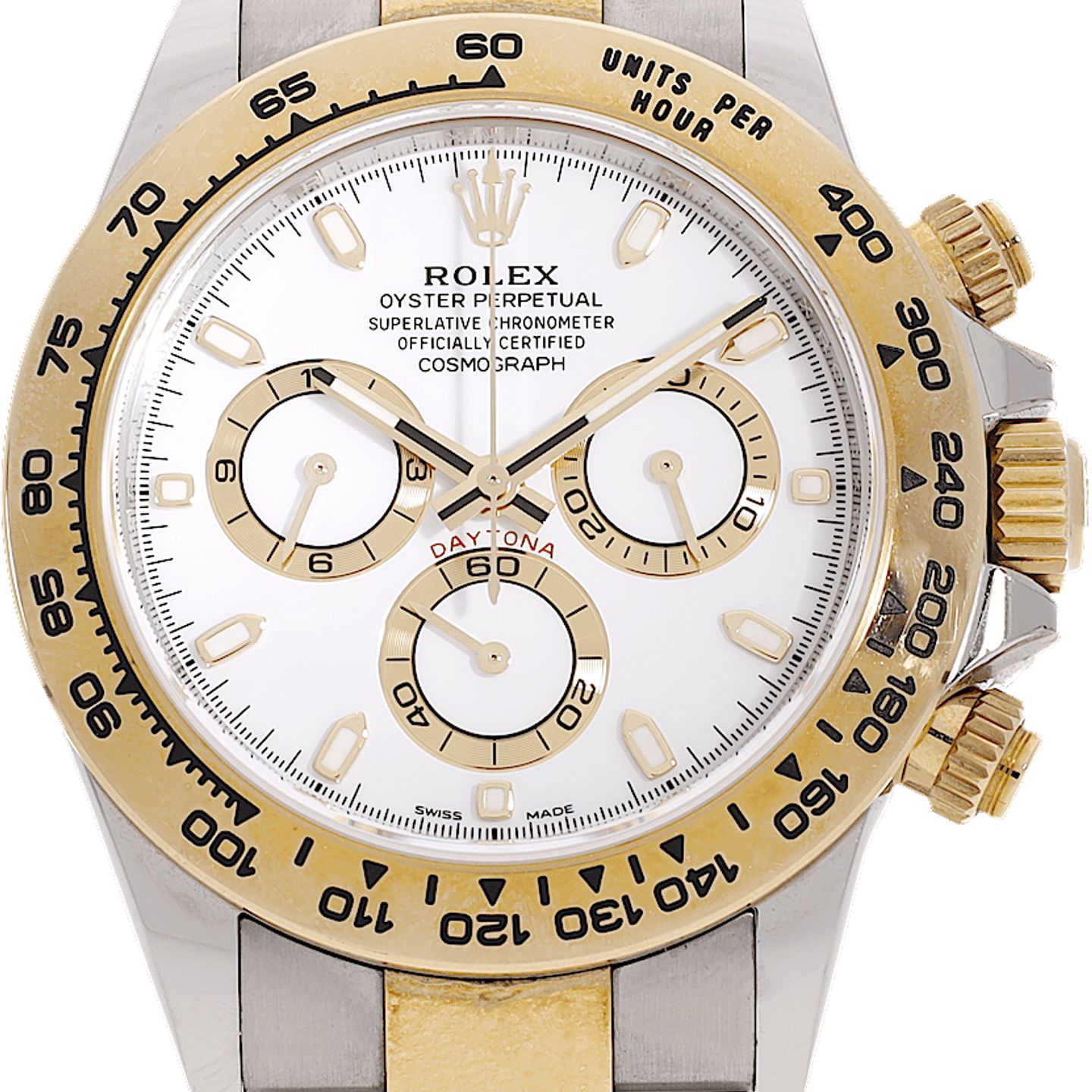 Rolex Daytona 116503 (2020) - White dial 40 mm Gold/Steel case (2/3)