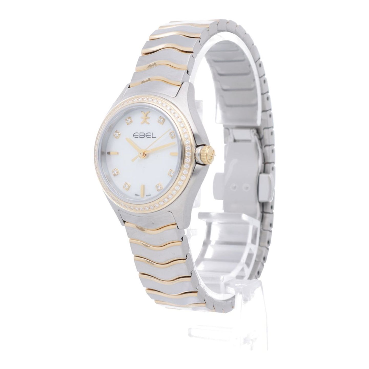 Ebel Wave 1216351 (2024) - Pearl dial 31 mm Gold/Steel case (2/7)