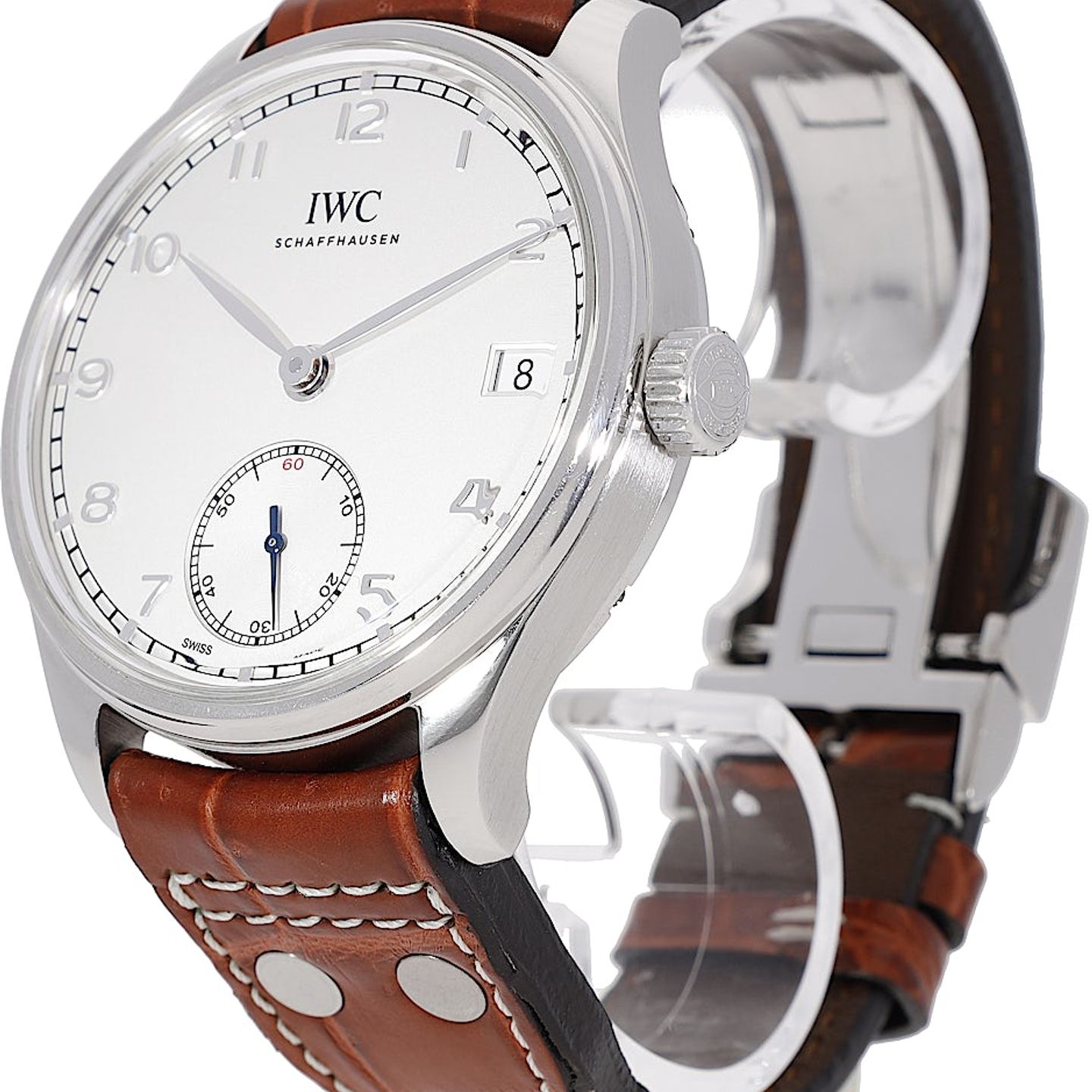 IWC Portuguese Hand-Wound IW510203 (2017) - White dial 43 mm Steel case (3/5)