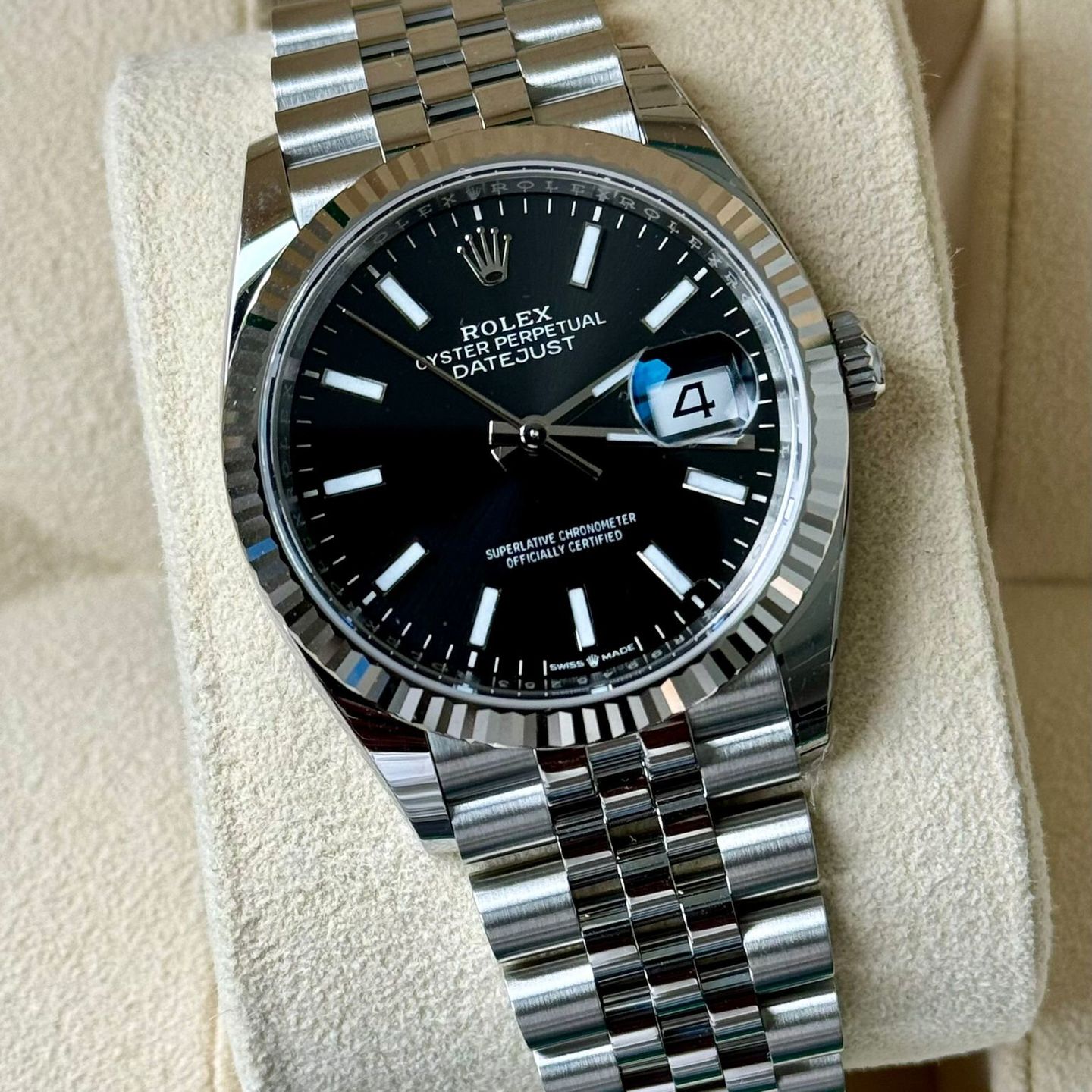 Rolex Datejust 36 126234 (2021) - Zwart wijzerplaat 36mm Staal (1/7)