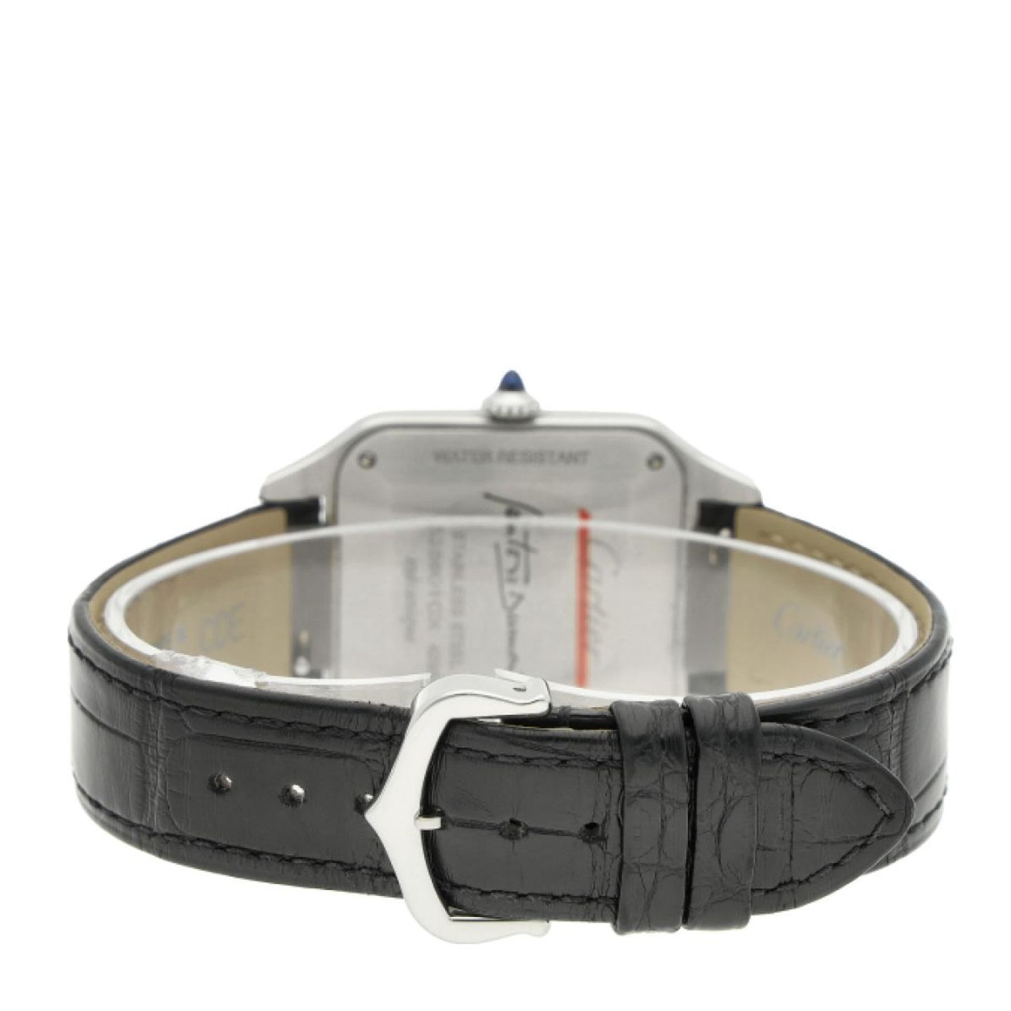 Cartier Santos Dumont WSSA0046 (2023) - Zwart wijzerplaat 44mm Staal (4/5)