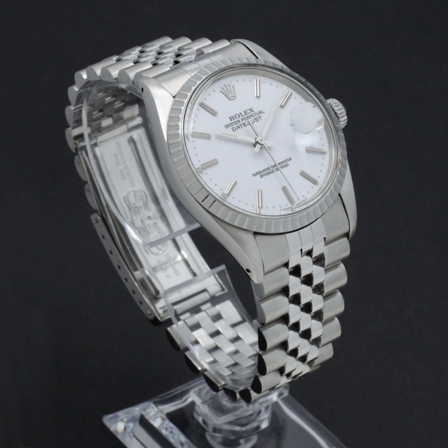 Rolex Datejust 36 16030 (1987) - White dial 36 mm Steel case (4/7)