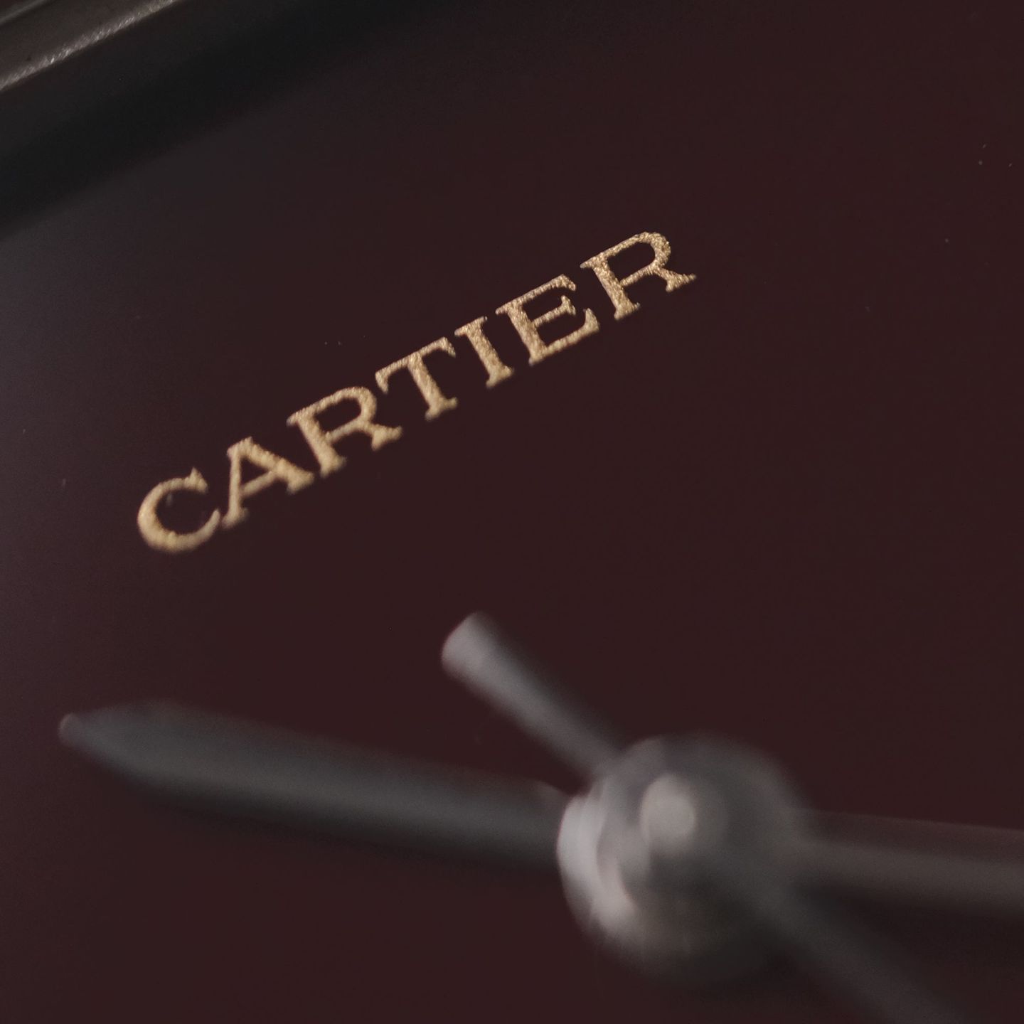 Cartier Santos 2960 (Unknown (random serial)) - Red dial 29 mm Steel case (7/7)