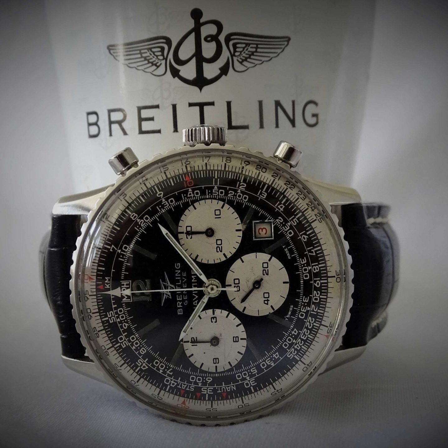 Breitling Navitimer 7806 (1972) - Black dial 41 mm Steel case (1/8)