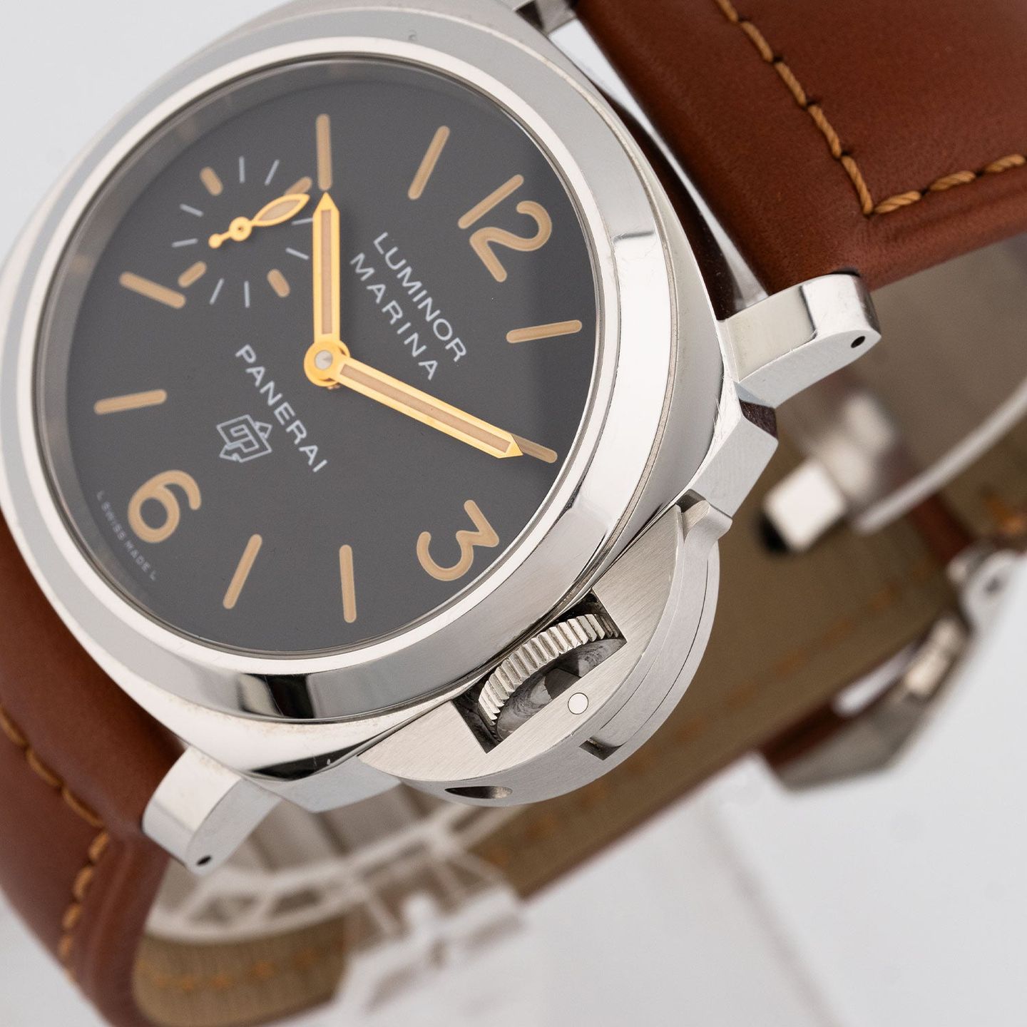 Panerai Luminor Marina PAM00632 (2018) - Bruin wijzerplaat 44mm Staal (4/6)