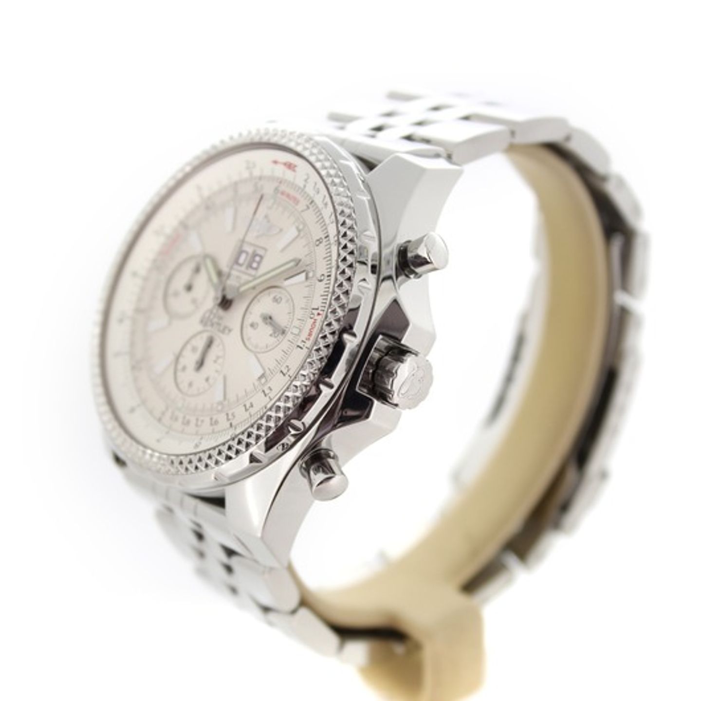 Breitling Bentley 6.75 A44362 (2008) - White dial 48 mm Steel case (4/7)