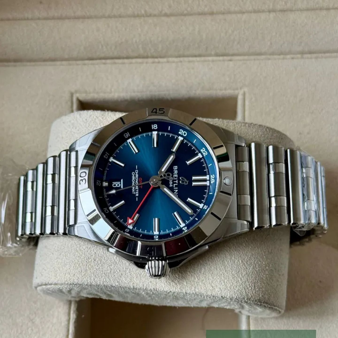 Breitling Chronomat GMT A32398101C1A1 (2026) - Blauw wijzerplaat 40mm Staal (4/7)