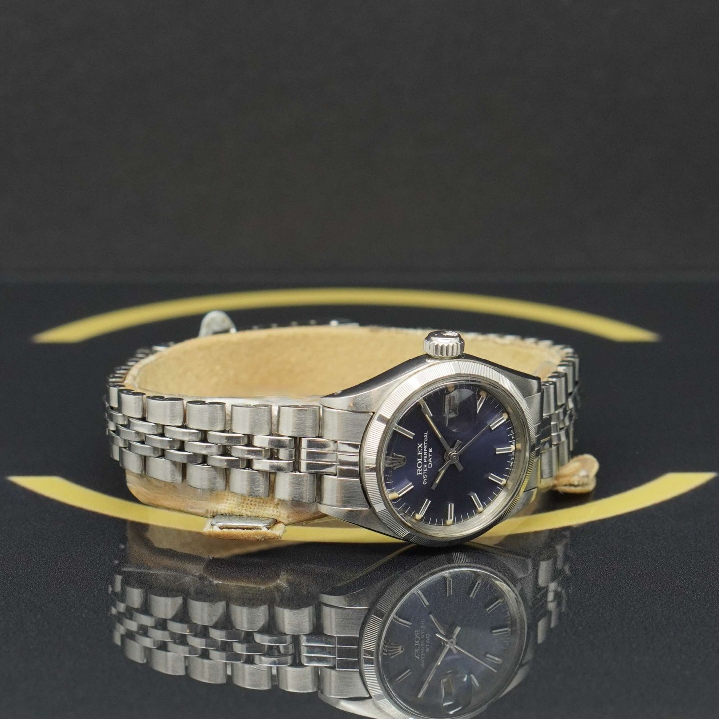 Rolex Oyster Perpetual Lady Date 6919 (1972) - Blauw wijzerplaat 26mm Staal (4/6)