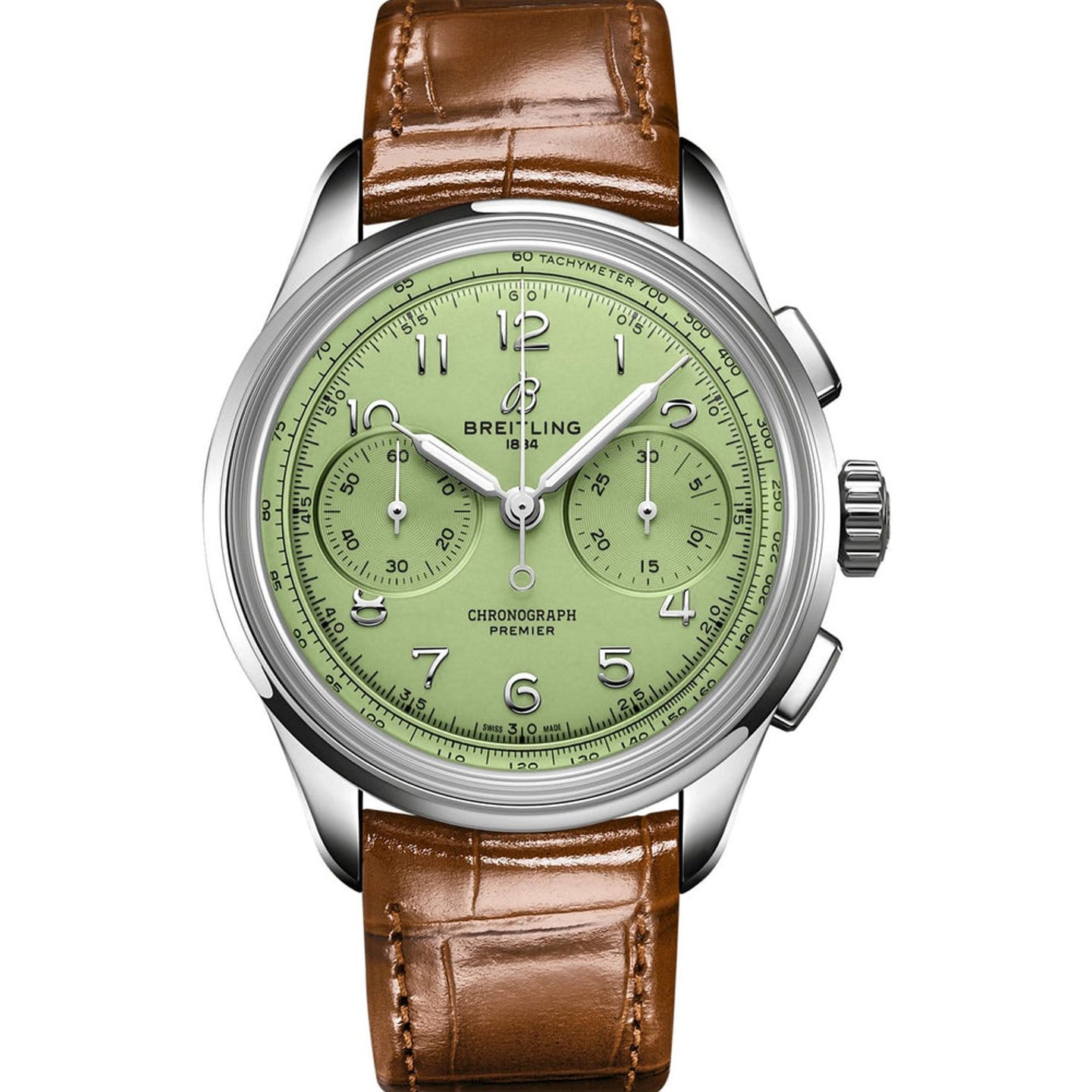 Breitling Premier AB0930D31L1P1 (2024) - Green dial 40 mm Steel case (1/1)