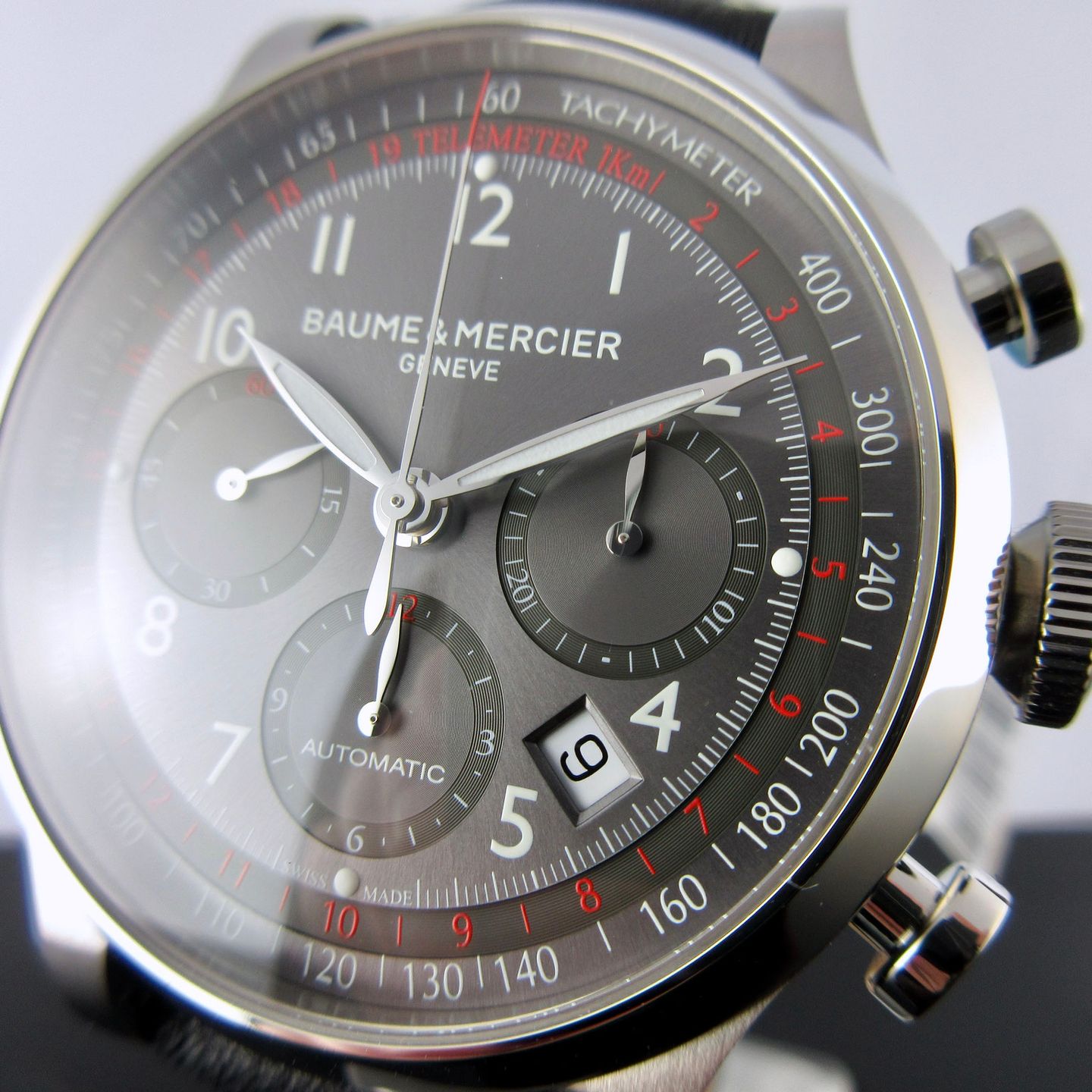 Baume & Mercier Capeland M0A10003 (2024) - Grijs wijzerplaat 42mm Staal (4/8)