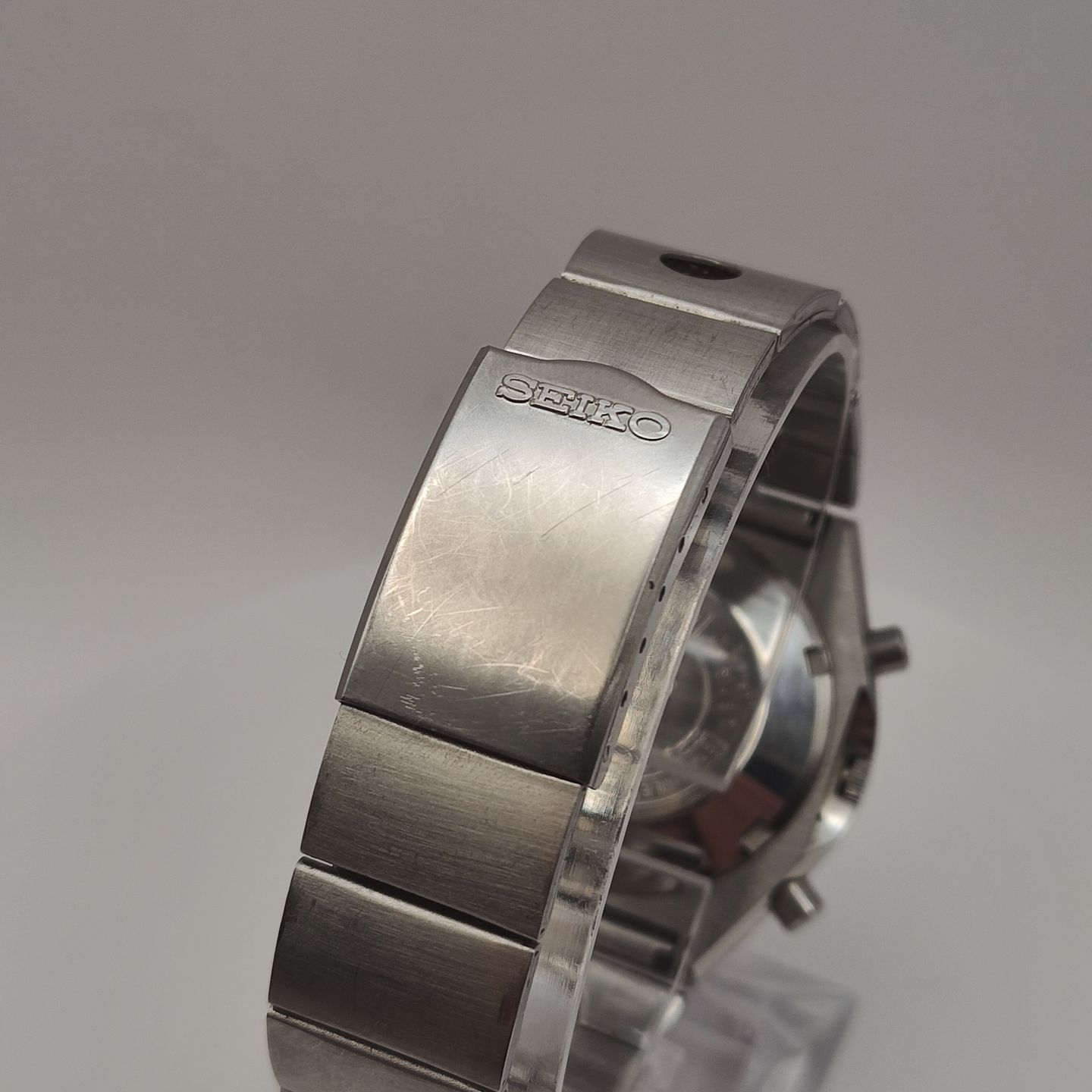 Seiko Chronograph 6139-8020 (1972) - Grey dial 40 mm Steel case (7/8)