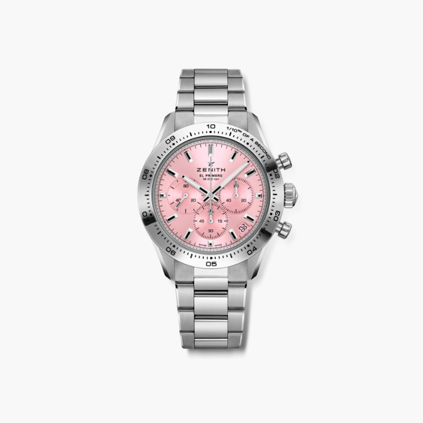 Zenith Chronomaster Sport 03.3109.3600/18.M3100 (2024) - Roze wijzerplaat 41mm Staal (1/1)