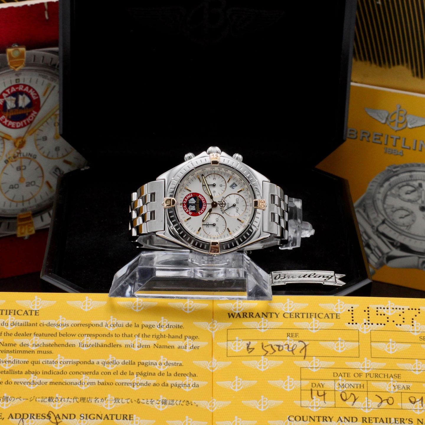 Breitling Sextant B55047 (2001) - 36mm Staal (3/8)