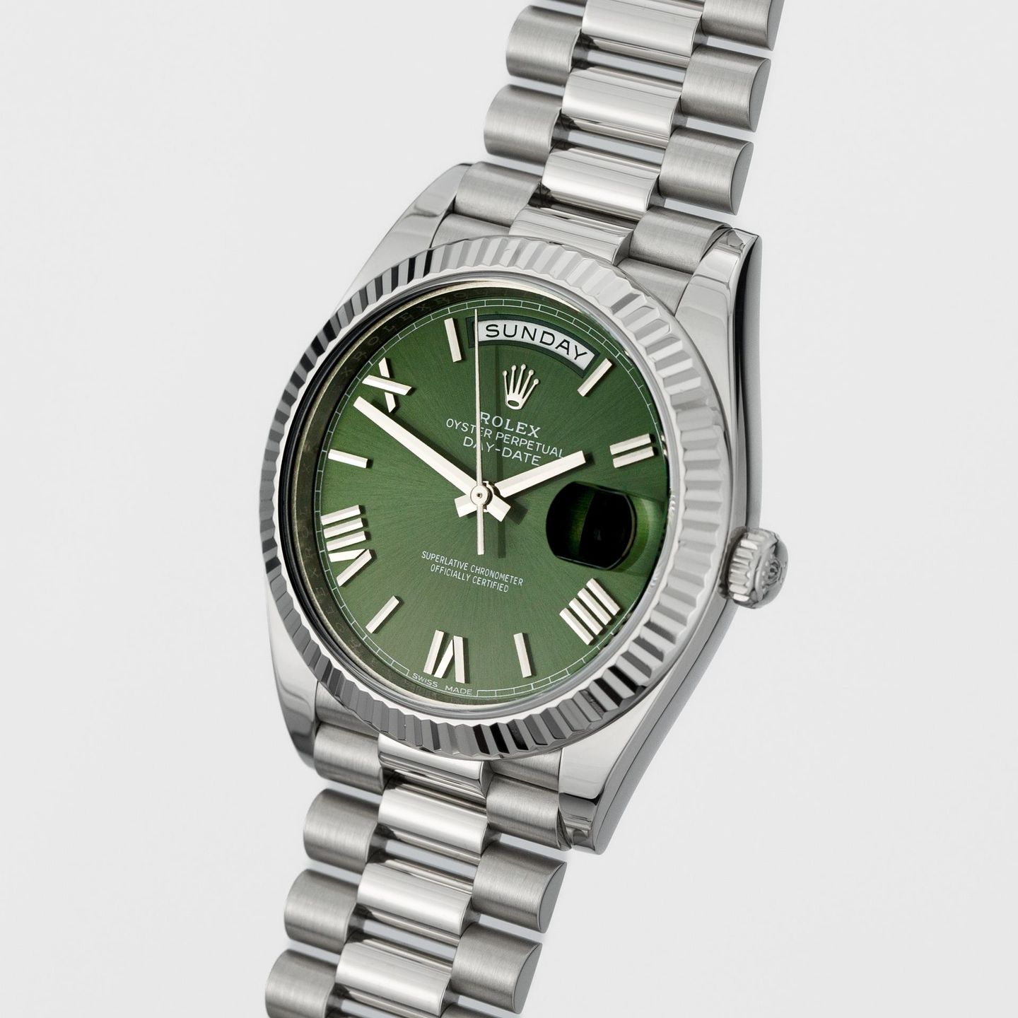 Rolex Day-Date 40 228239 (2016) - Groen wijzerplaat 40mm Witgoud (6/6)