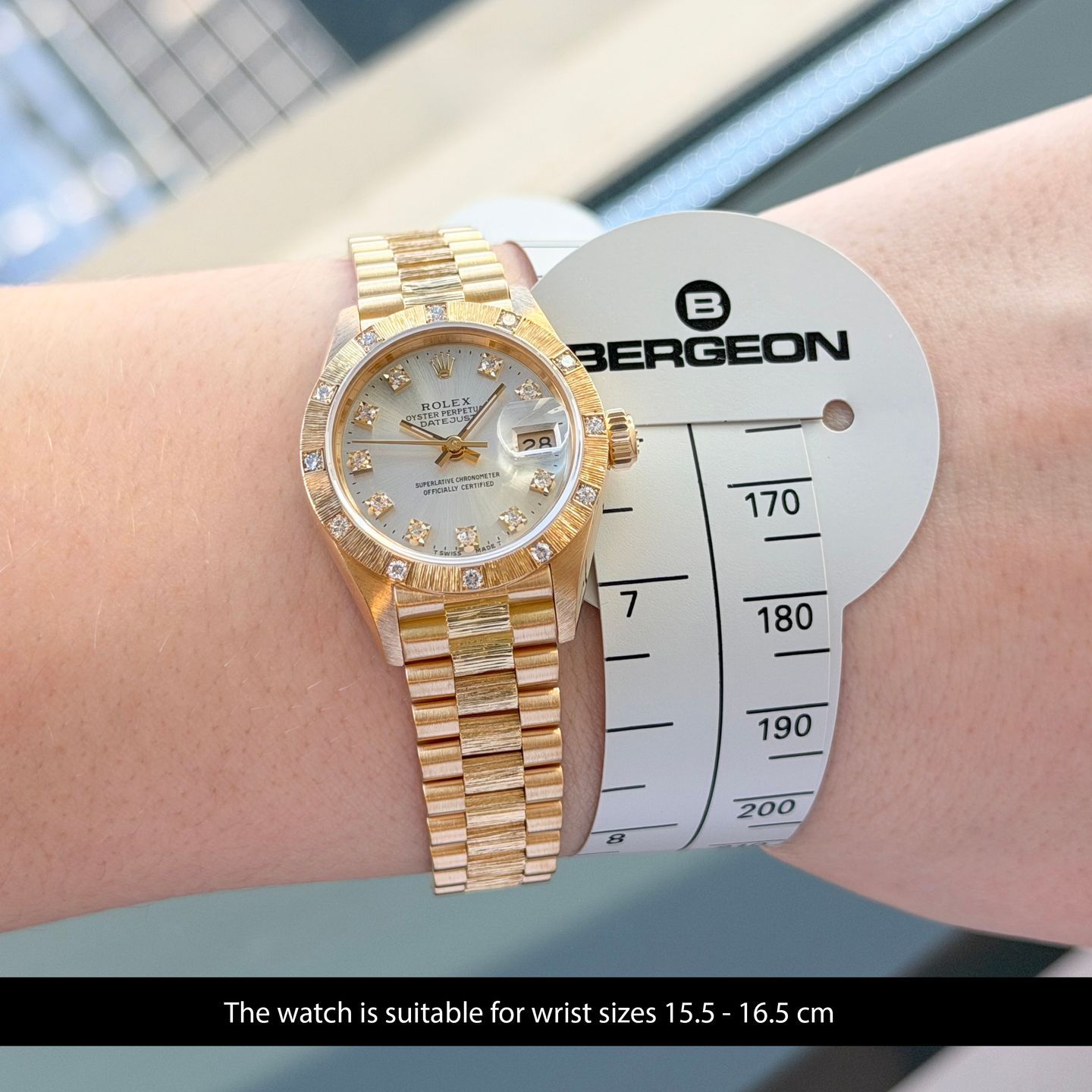 Rolex Lady-Datejust 69288 (1985) - Zilver wijzerplaat 26mm Geelgoud (2/8)