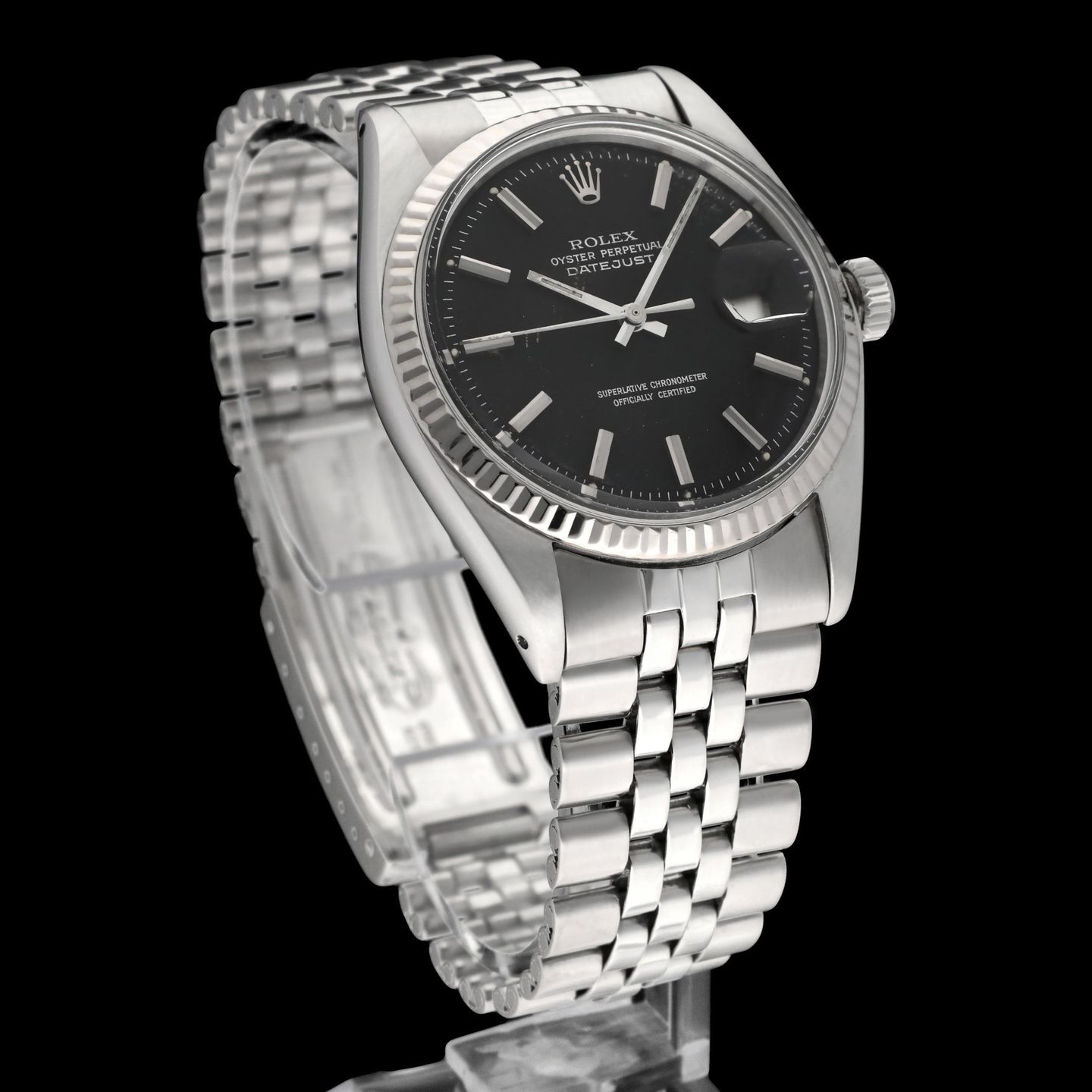 Rolex Datejust 1601 (1973) - Black dial 36 mm Steel case (3/7)