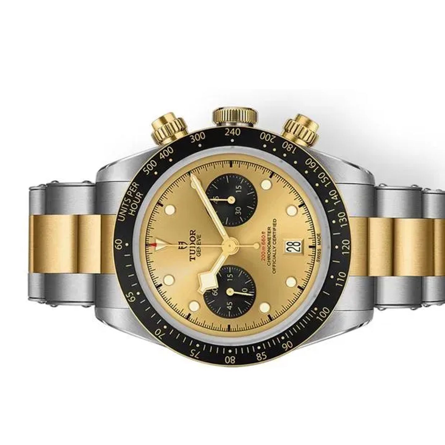 Tudor Black Bay Chrono 79363N (2025) - Champagne dial 41 mm Gold/Steel case (2/6)