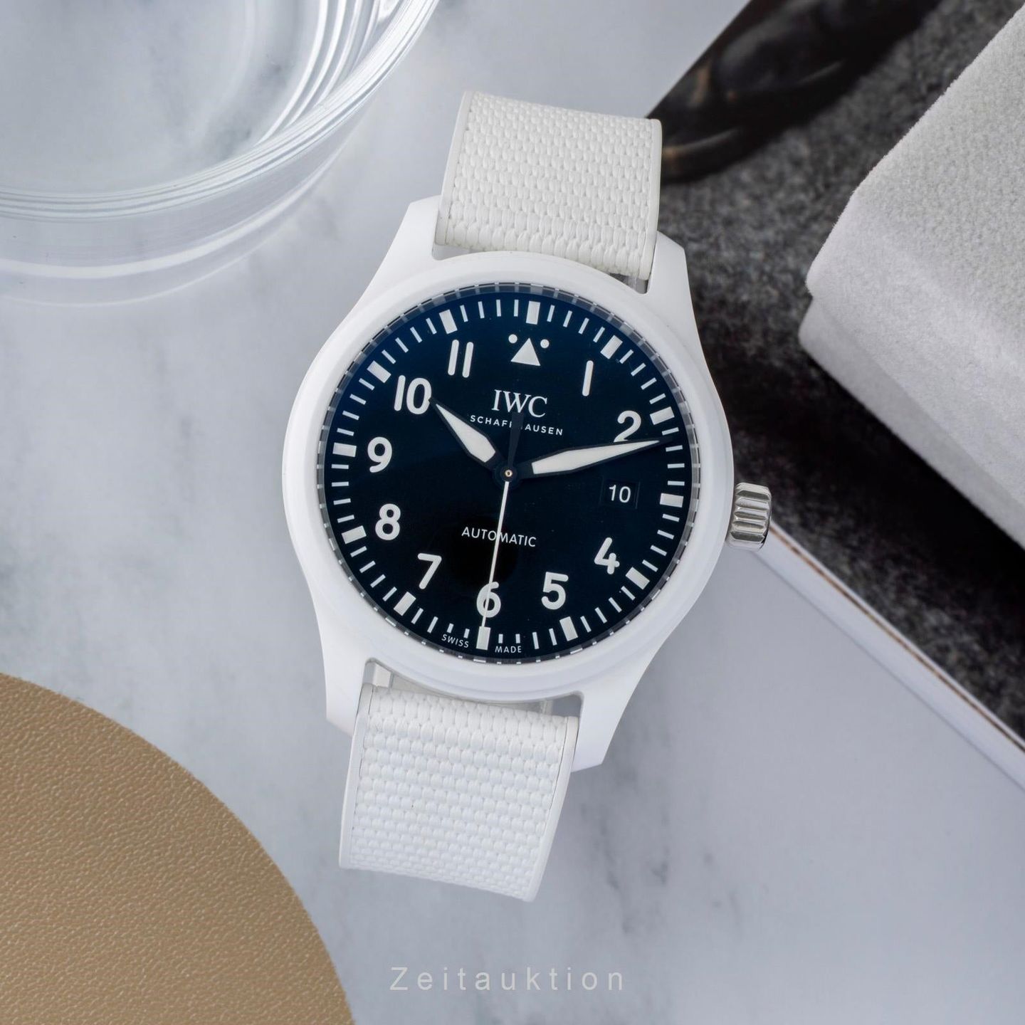 IWC Pilot IW328104 (Unknown (random serial)) - Black dial 41 mm Ceramic case (3/8)