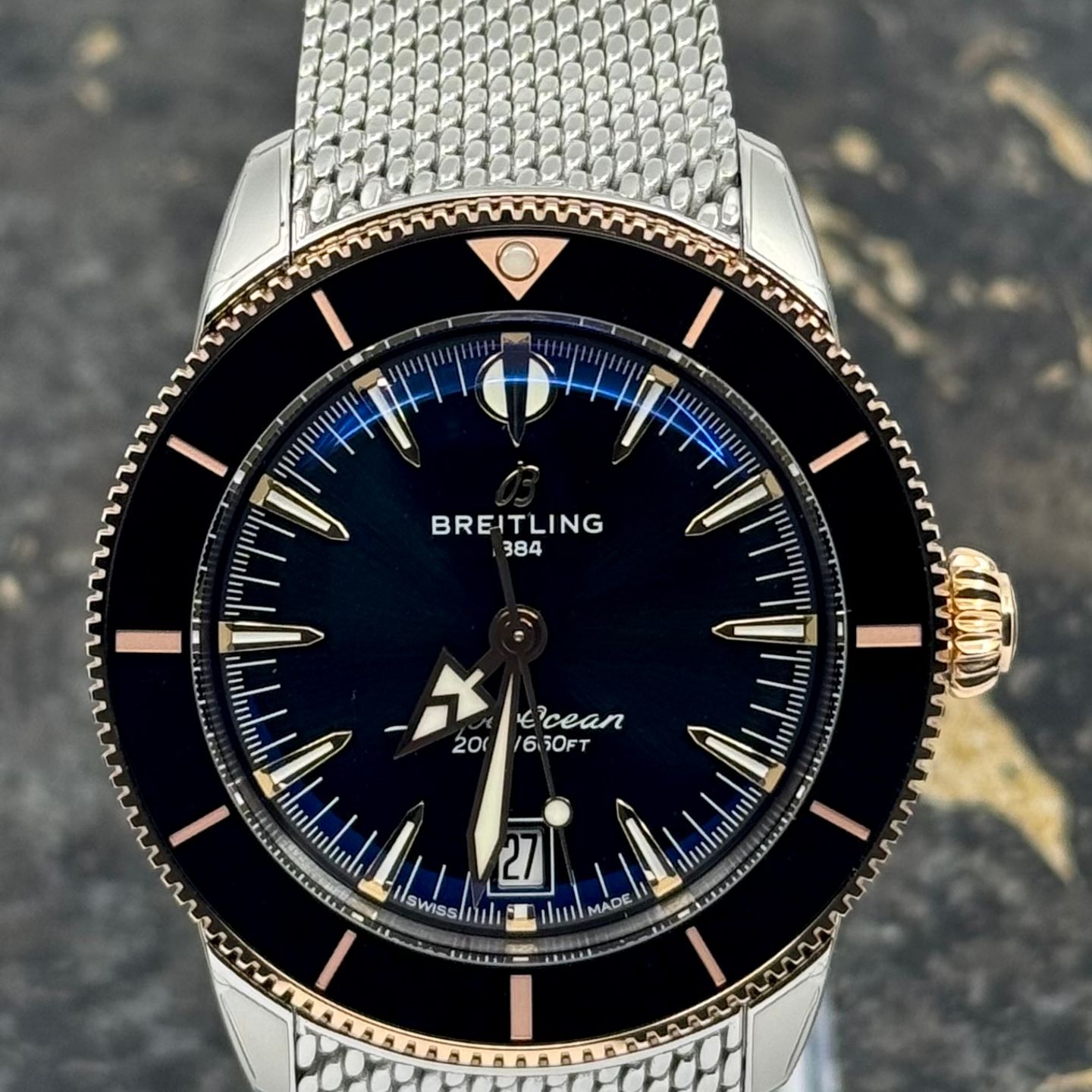 Breitling Superocean Heritage UB3111241B1A1 (2025) - Zwart wijzerplaat 42mm Goud/Staal (4/8)