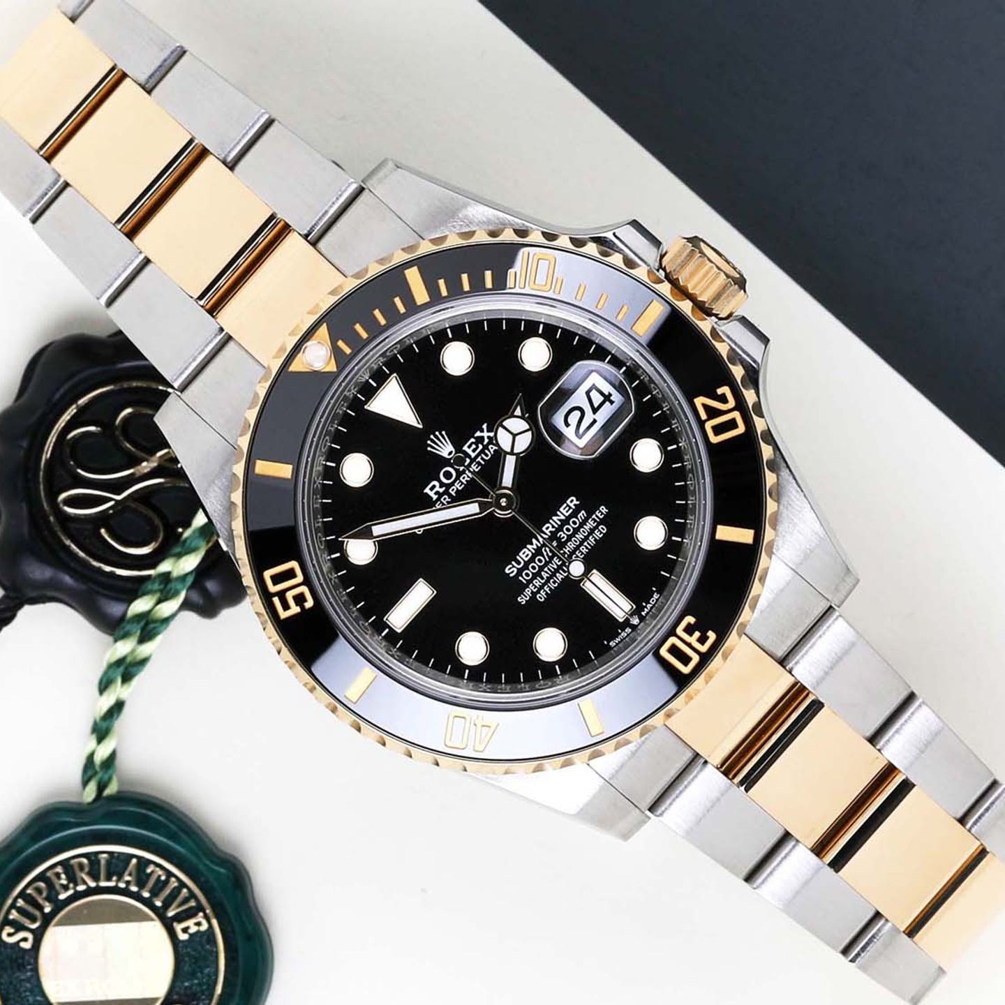 Rolex Submariner Date 126613LN (2022) - Zwart wijzerplaat 41mm Goud/Staal (1/8)