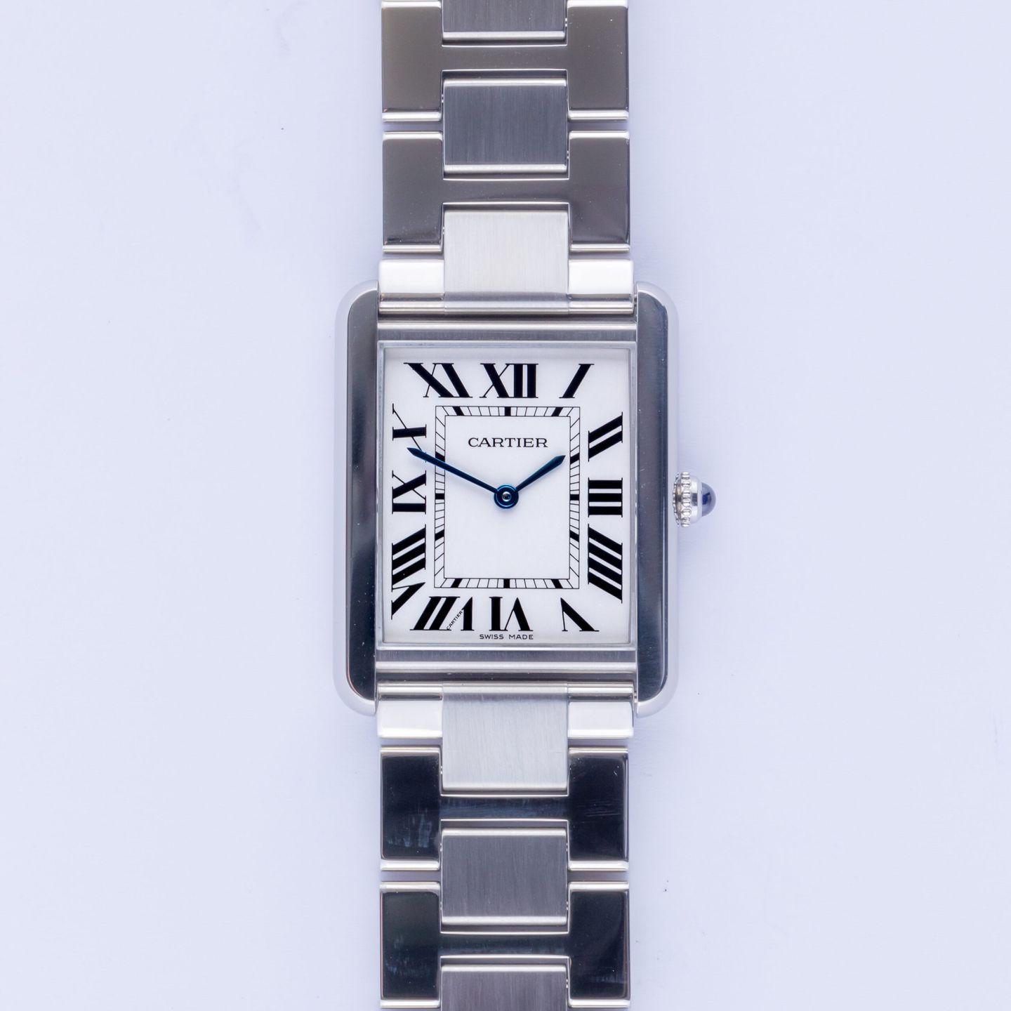 Cartier Tank Solo 3169 (2016) - White dial 27 mm Steel case (3/6)