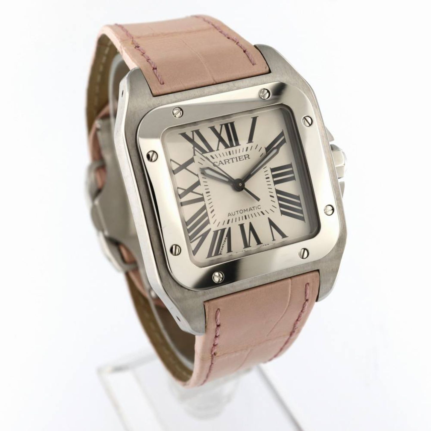 Cartier Santos 100 W20126X8 (2017) - Silver dial 36 mm Steel case (2/8)