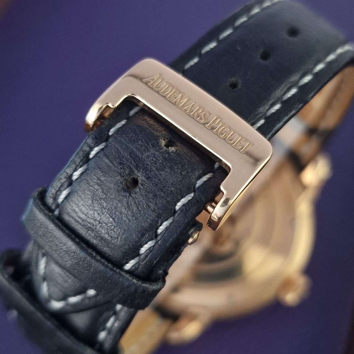 Audemars Piguet Millenary 26150OR.OO.D003CU.01 (2005) - Black dial 47 mm Rose Gold case (4/4)