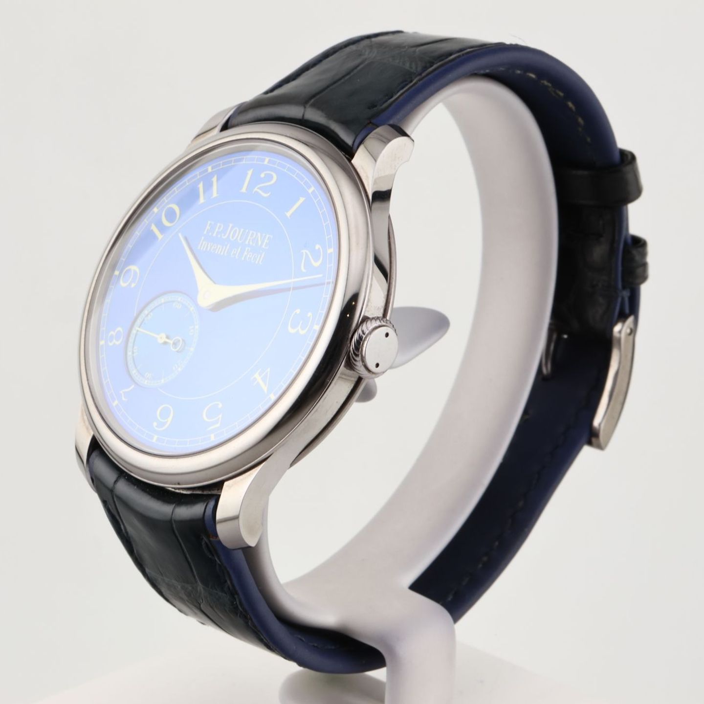 F.P. Journe Souveraine 1304 CS 39 TA BL (2013) - Blue dial 39 mm Tantalum case (4/16)