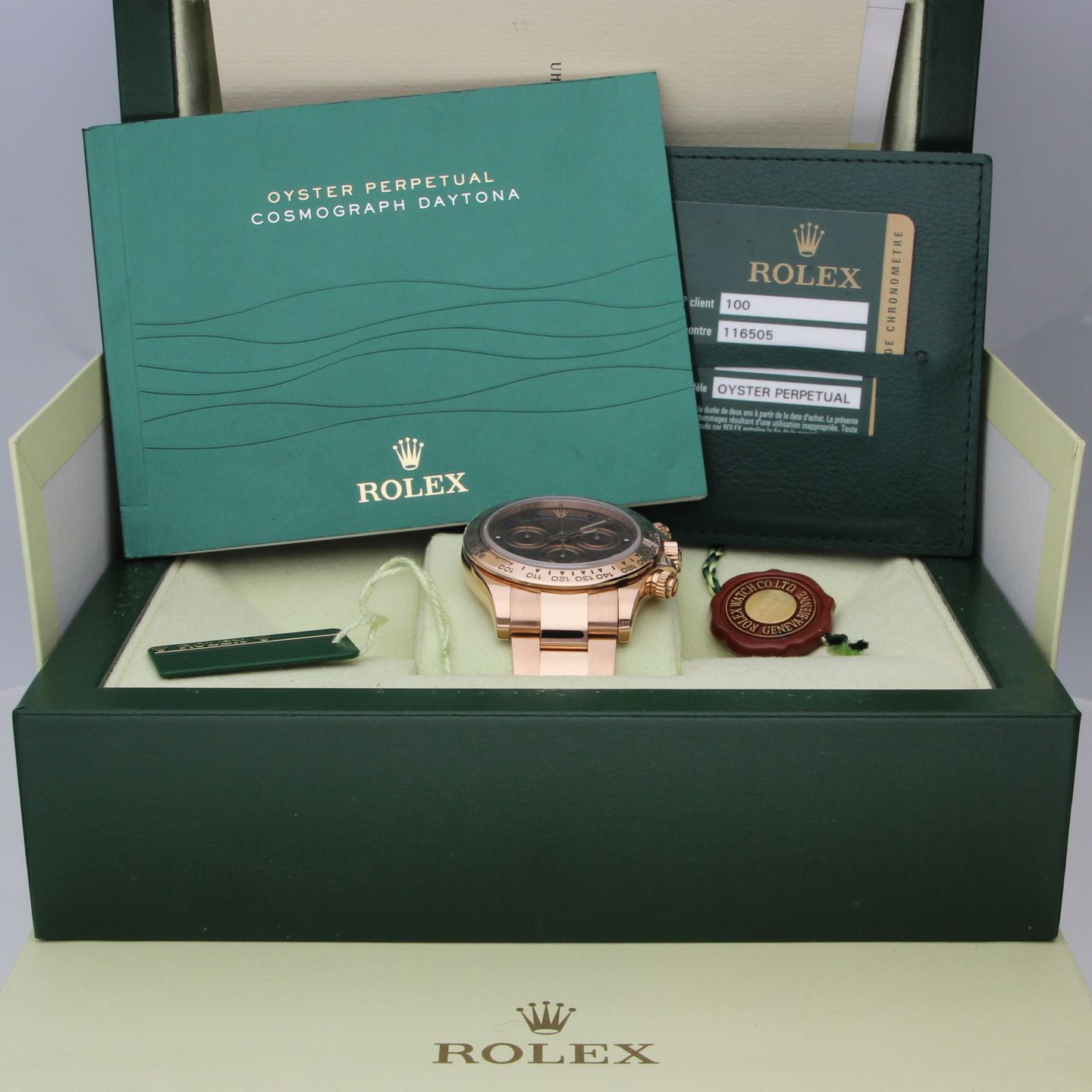 Rolex Daytona 116505 (2014) - Bronze dial 40 mm Rose Gold case (8/8)