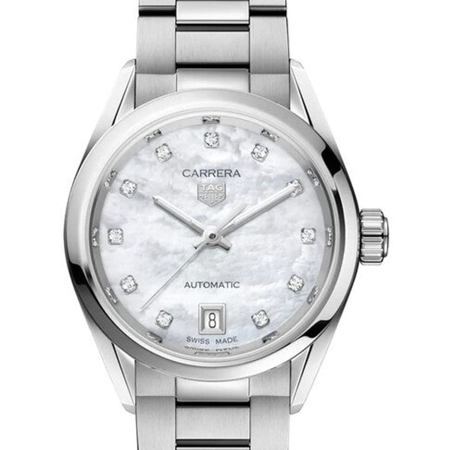 TAG Heuer Carrera Lady WBN2414.BA0621 (2026) - White dial 29 mm Steel case (1/1)