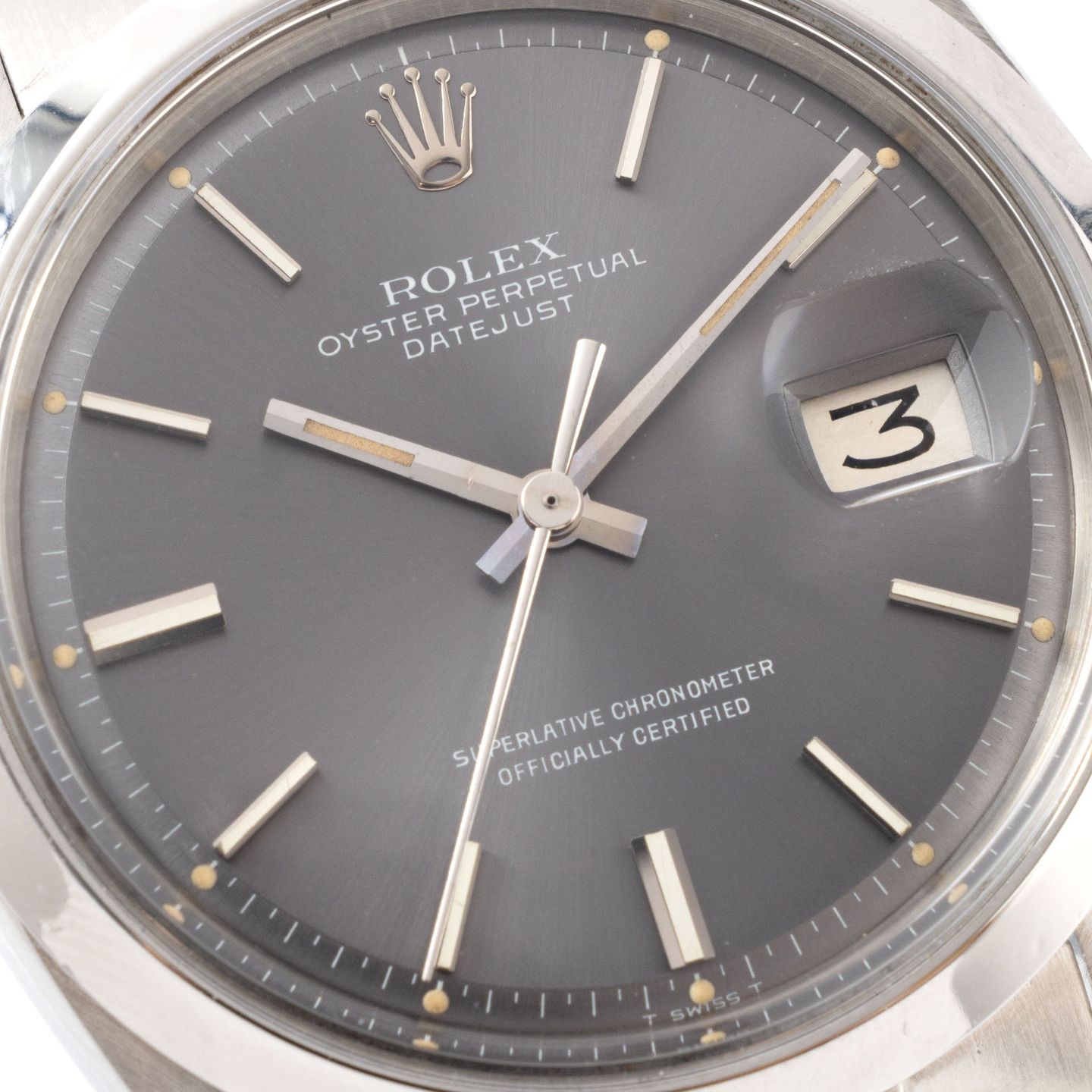 Rolex Datejust 1600 (1972) - Grijs wijzerplaat 36mm Staal (3/6)