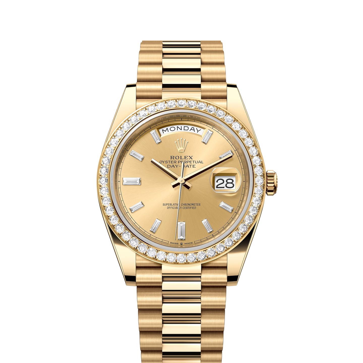 Rolex Day-Date 40 228348RBR (2024) - Champagne dial 40 mm Yellow Gold case (1/1)