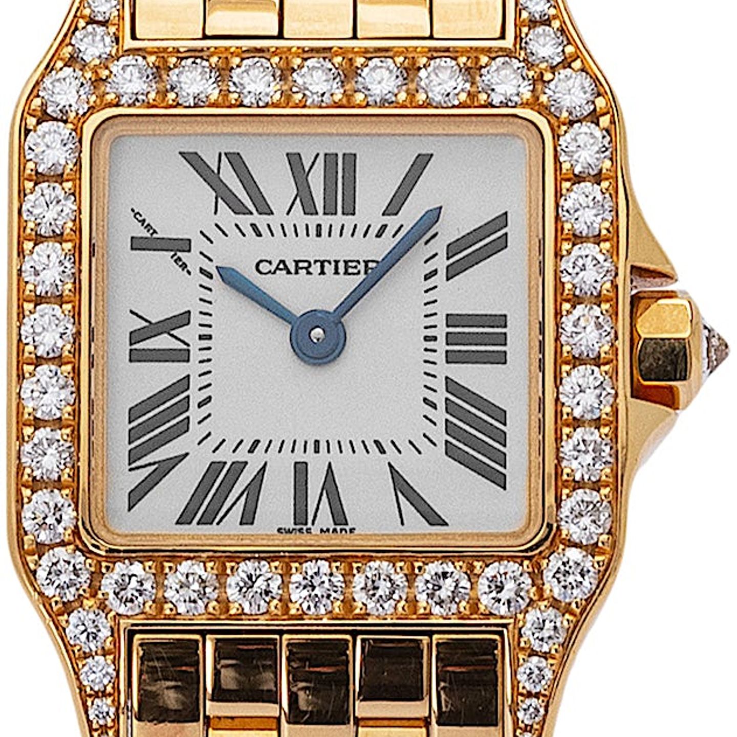 Cartier Santos Demoiselle W25063X9 (2008) - 20 mm Yellow Gold case (1/4)
