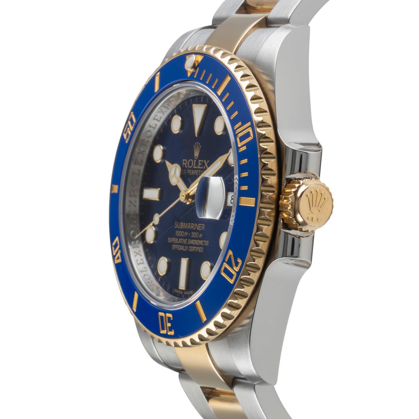 Rolex Submariner Date 116613LB (Onbekend (willekeurig serienummer)) - Blauw wijzerplaat 40mm Goud/Staal (6/8)