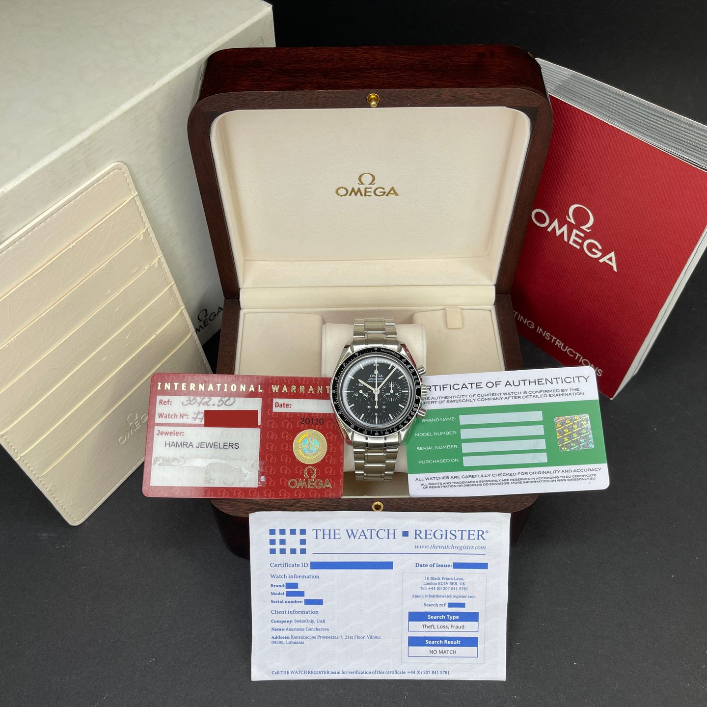 Omega Speedmaster Professional Moonwatch 3572.50 (Onbekend (willekeurig serienummer)) - Zwart wijzerplaat 42mm Staal (3/8)