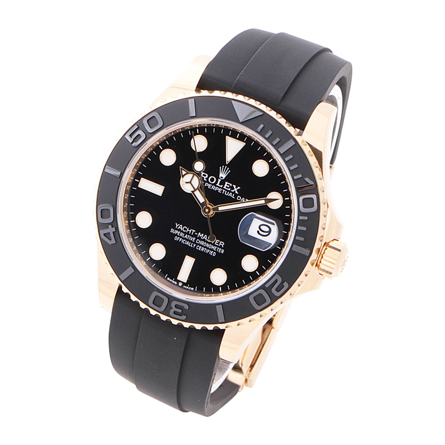 Rolex Yacht-Master 42 226658 (2025) - Black dial 42 mm Yellow Gold case (4/8)