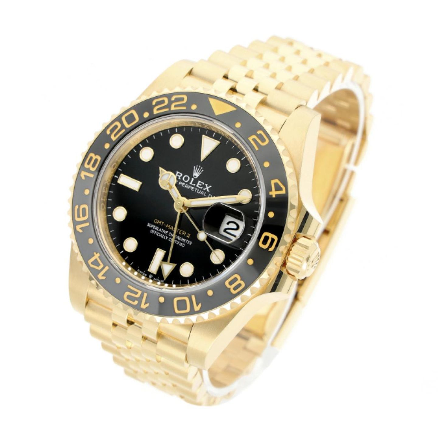 Rolex GMT-Master II 126718GRNR (2024) - Black dial 40 mm Yellow Gold case (2/5)