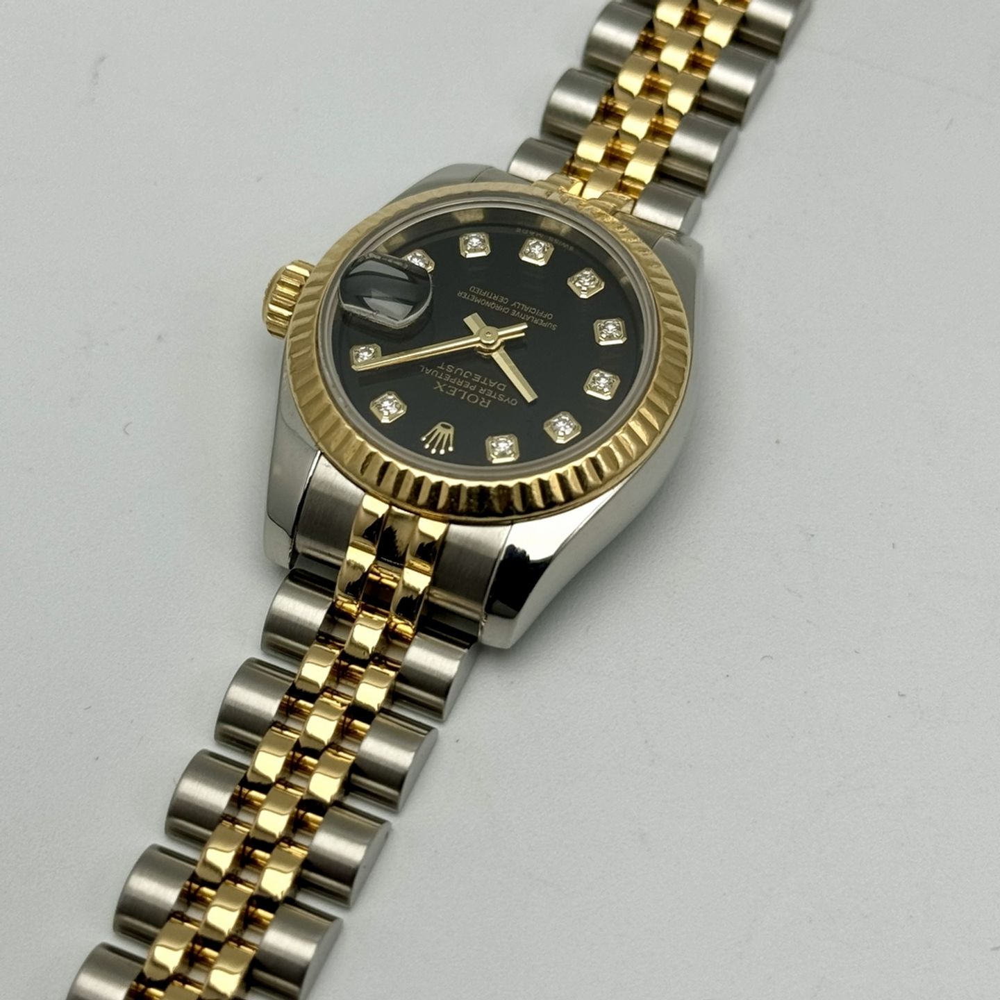 Rolex Lady-Datejust 179173 (2004) - Black dial 26 mm Gold/Steel case (5/10)